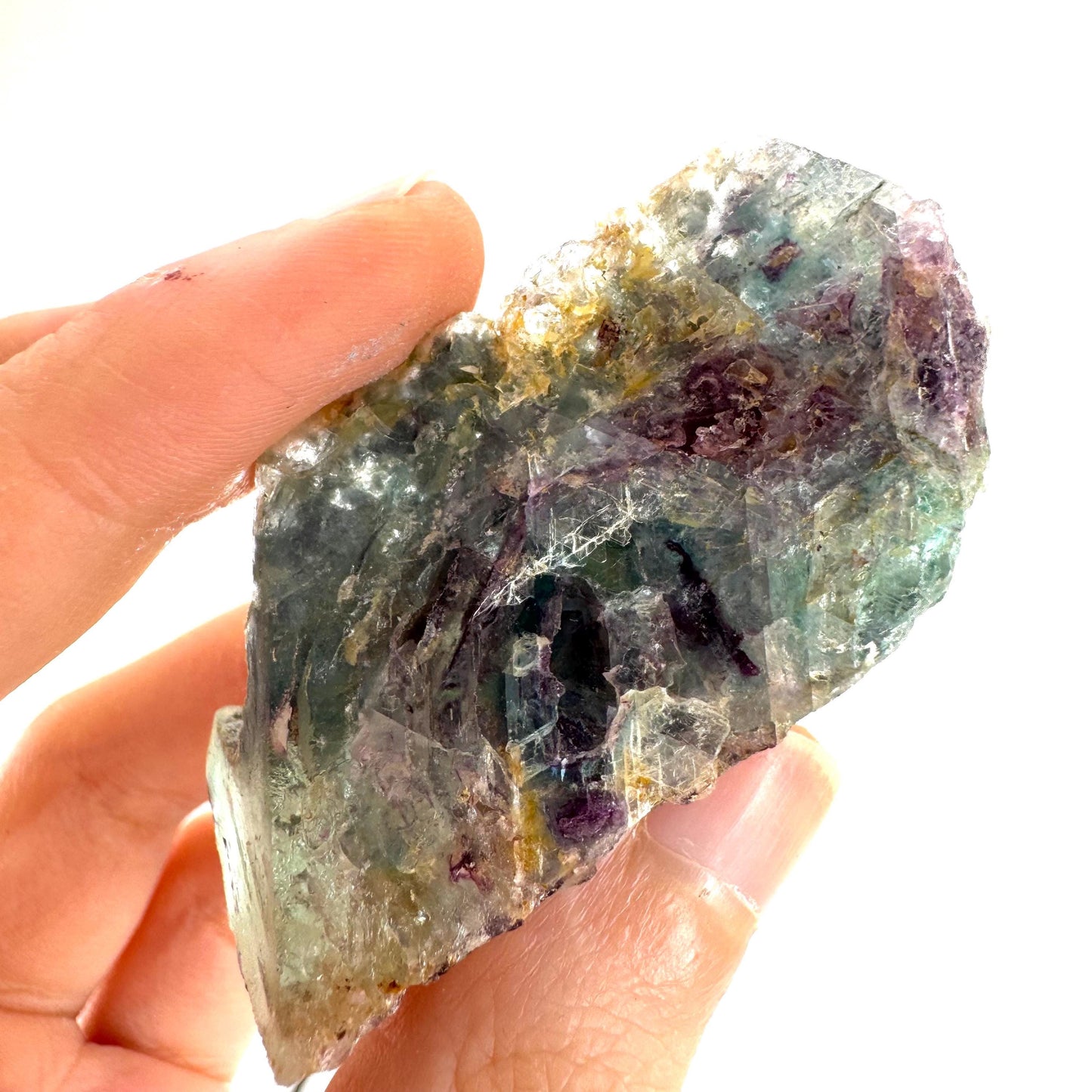 Fluorite w/ Foitite | green-blue crystal cluster, Erongo mineral specimen