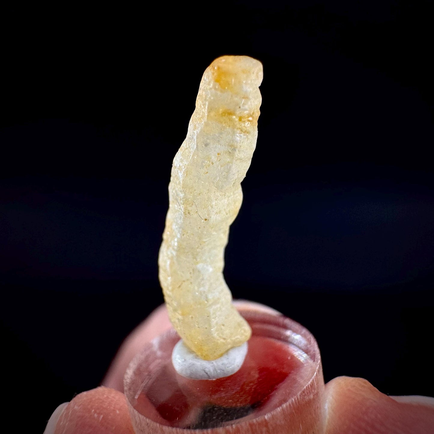 Ceylon Sapphire | natural yellow crystal, uncut raw sapphire, mineral specimen from Sri Lanka