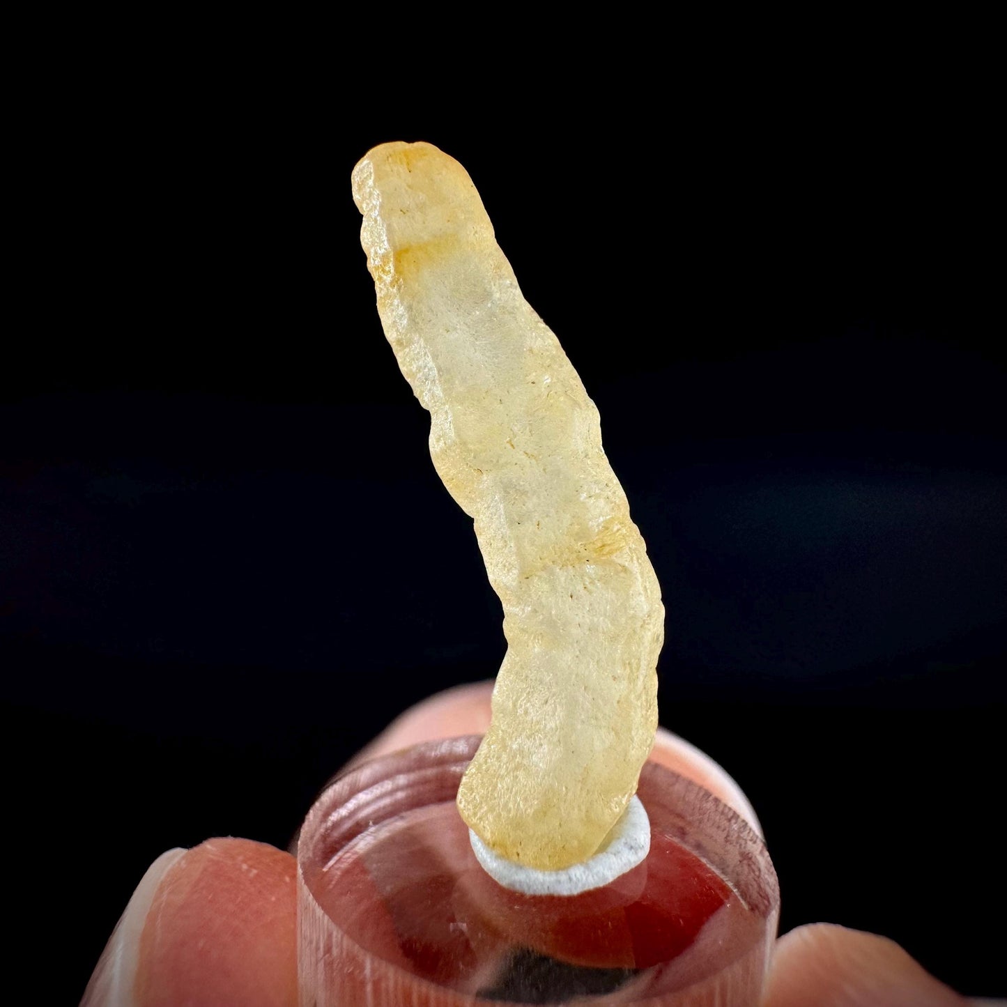 Ceylon Sapphire | natural yellow crystal, uncut raw sapphire, mineral specimen from Sri Lanka