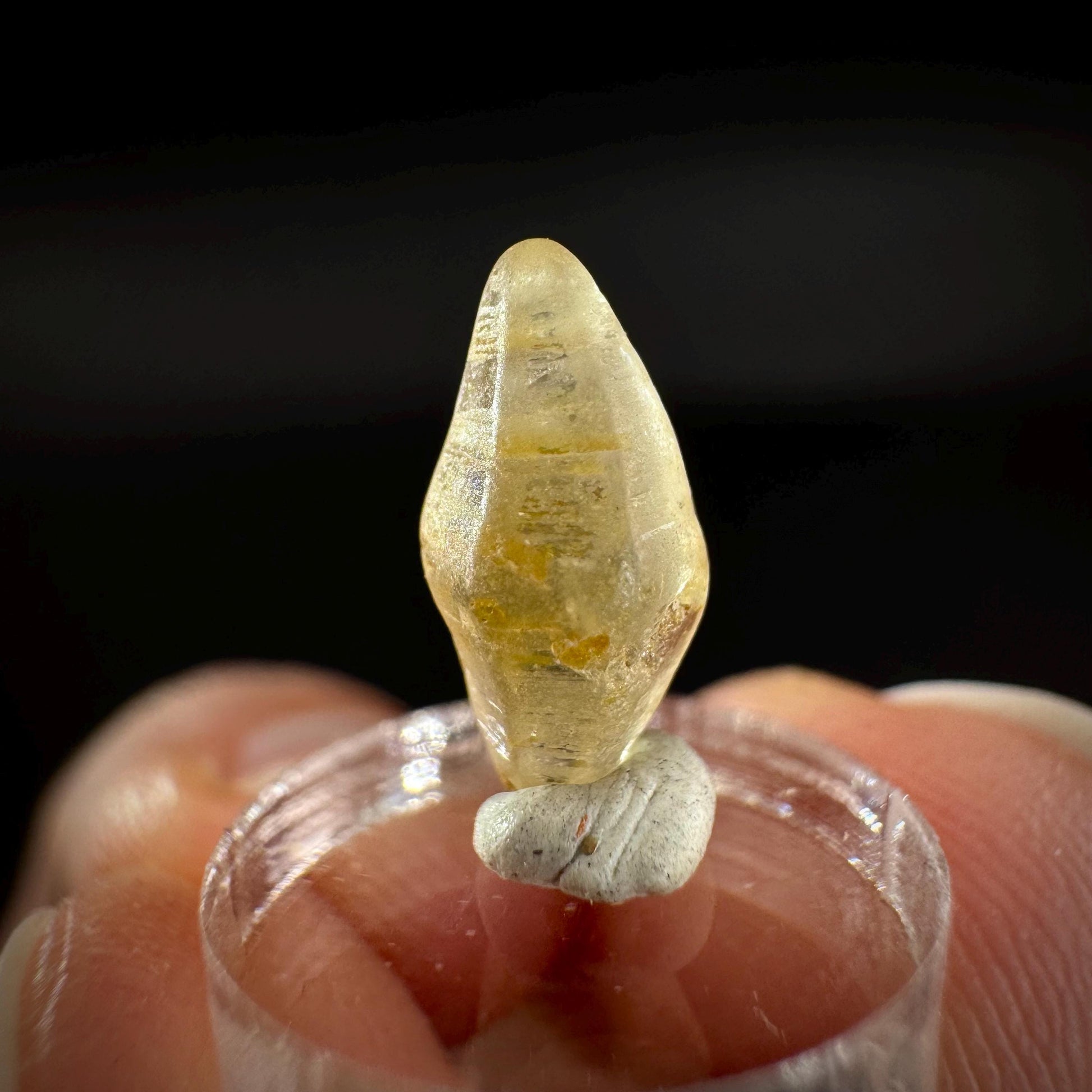 Ceylon Sapphire | natural yellow crystal, uncut raw sapphire, mineral specimen from Sri Lanka