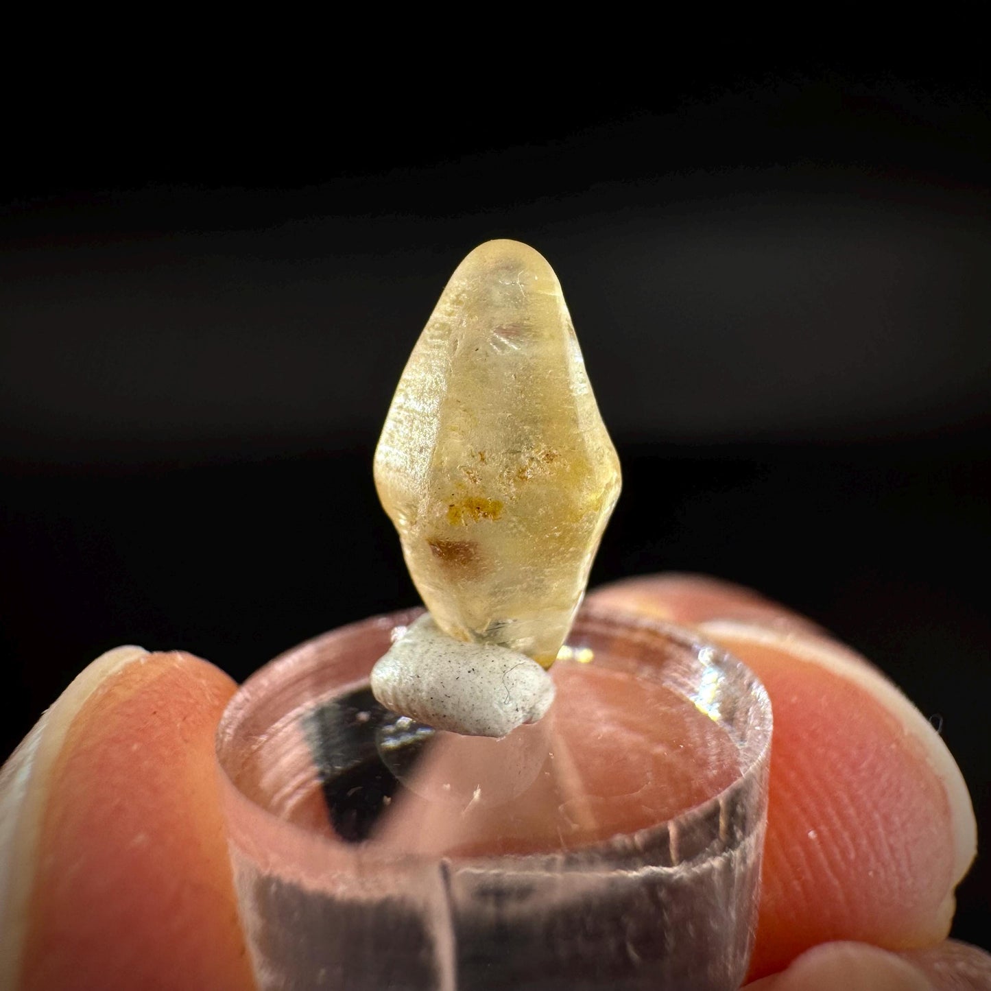 Ceylon Sapphire | natural yellow crystal, uncut raw sapphire, mineral specimen from Sri Lanka