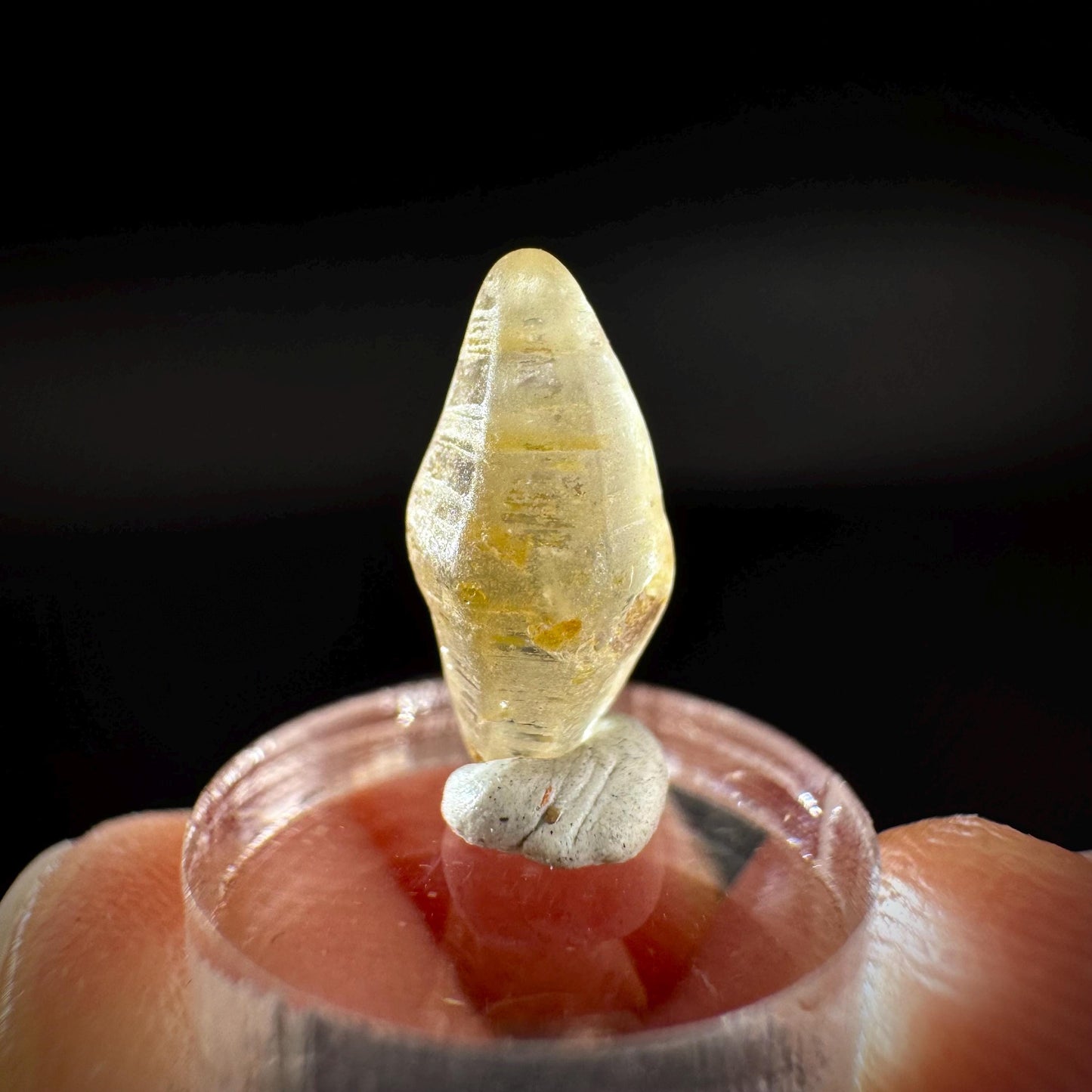 Ceylon Sapphire | natural yellow crystal, uncut raw sapphire, mineral specimen from Sri Lanka