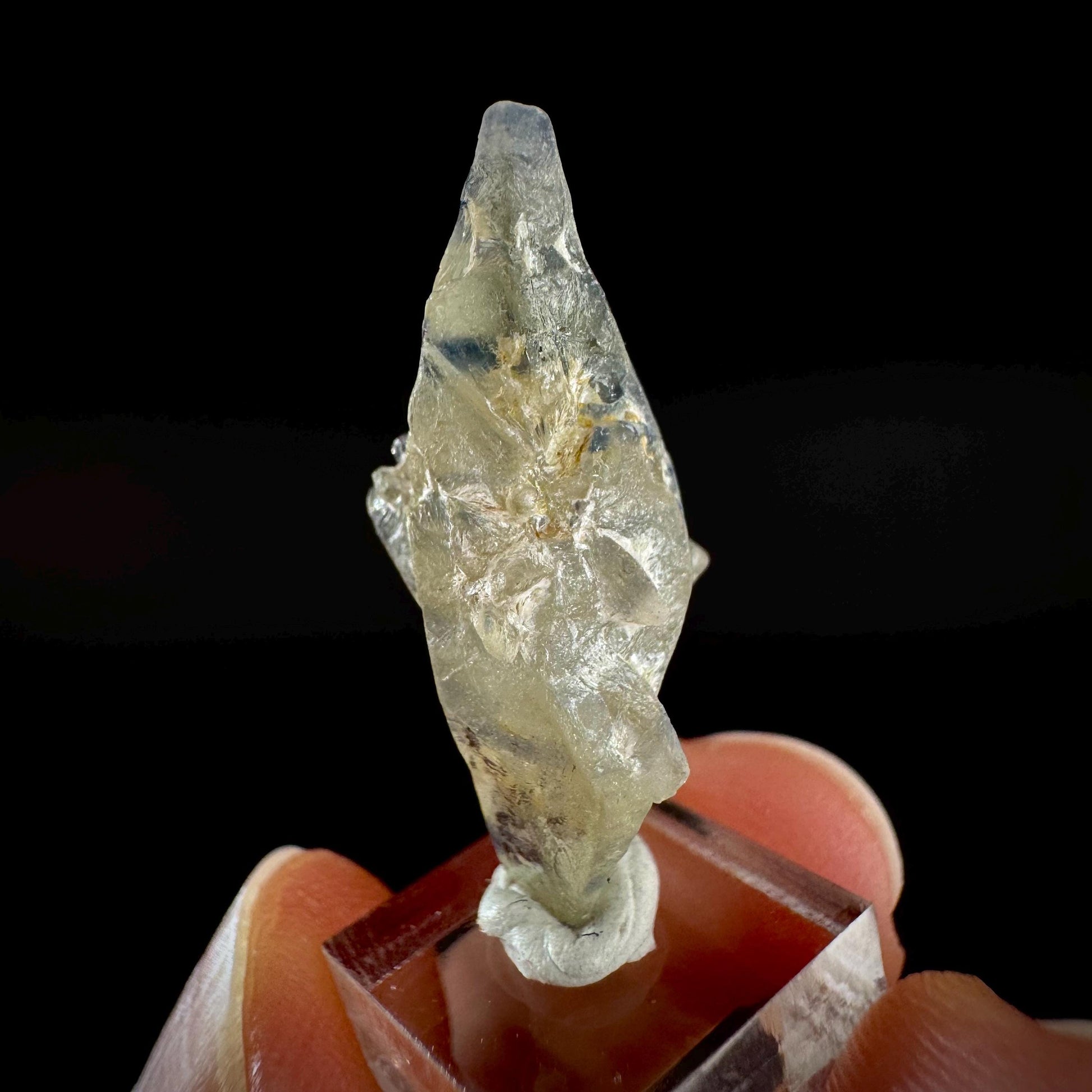 Ceylon Sapphire | natural bi-color blue crystal, uncut raw sapphire, mineral specimen from Sri Lanka