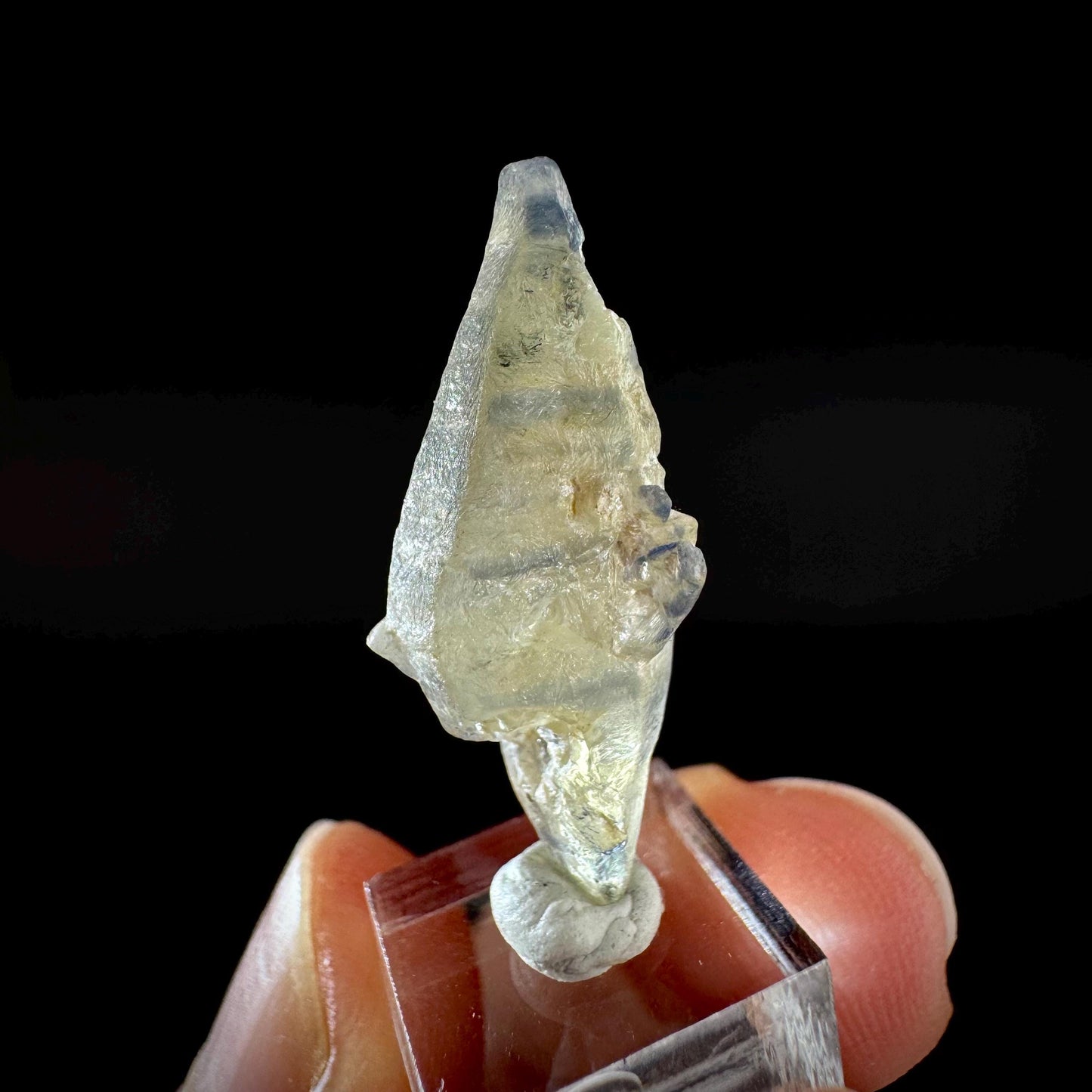 Ceylon Sapphire | natural bi-color blue crystal, uncut raw sapphire, mineral specimen from Sri Lanka
