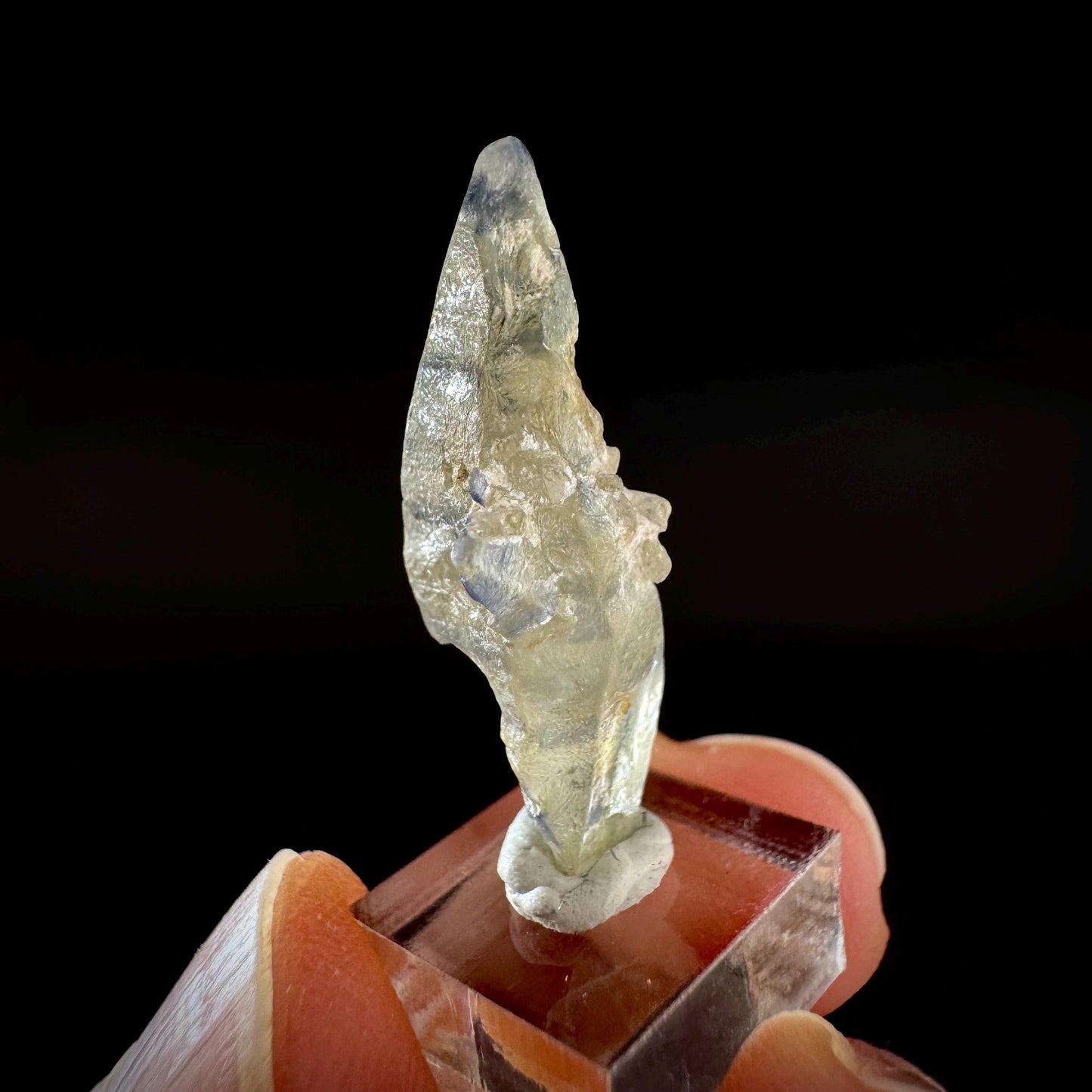 Ceylon Sapphire | natural bi-color blue crystal, uncut raw sapphire, mineral specimen from Sri Lanka