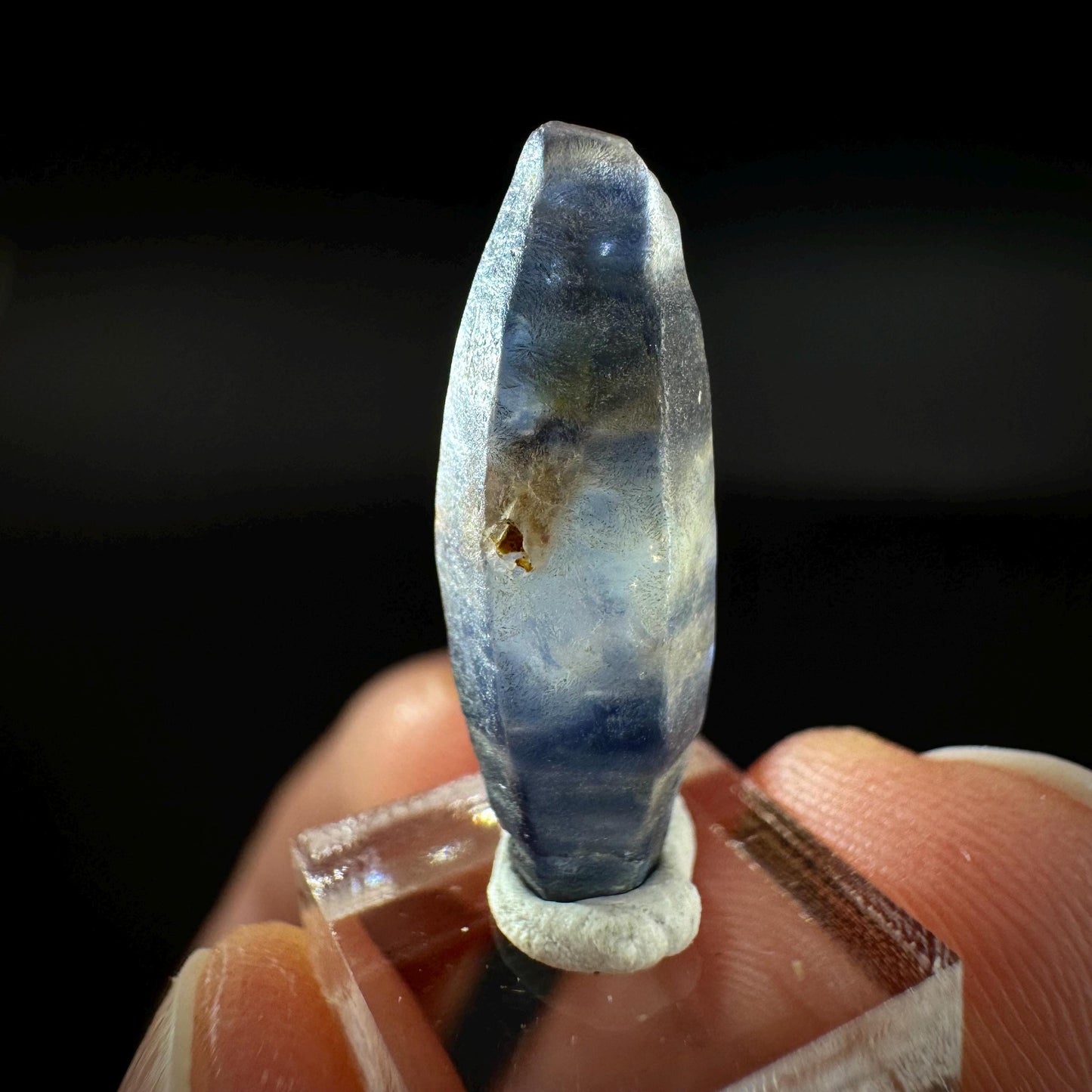 Ceylon Sapphire | natural blue crystal, uncut raw sapphire, mineral specimen from Sri Lanka