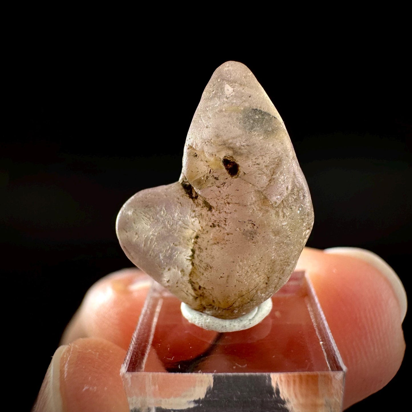 Ceylon Sapphire | natural lilac crystal, uncut raw sapphire, mineral specimen from Sri Lanka
