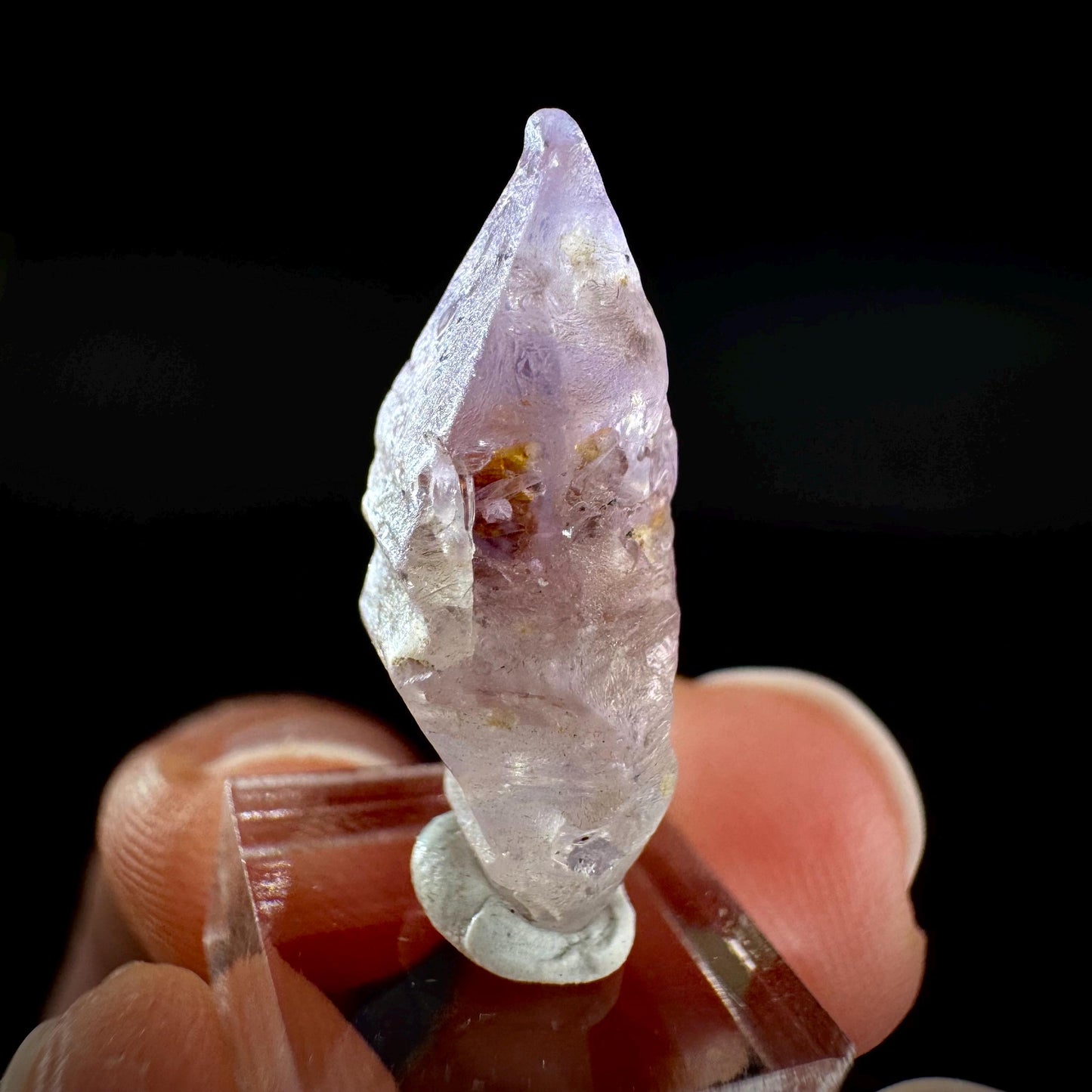 Ceylon Sapphire | natural lilac crystal, uncut raw sapphire, mineral specimen from Sri Lanka