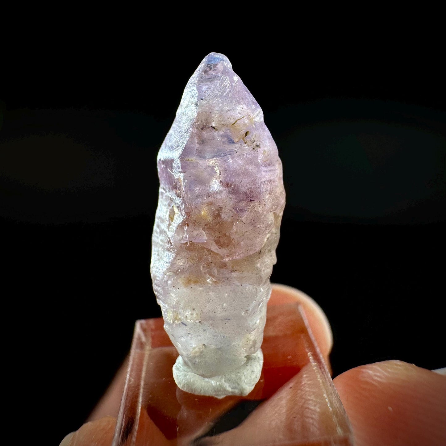 Ceylon Sapphire | natural lilac crystal, uncut raw sapphire, mineral specimen from Sri Lanka