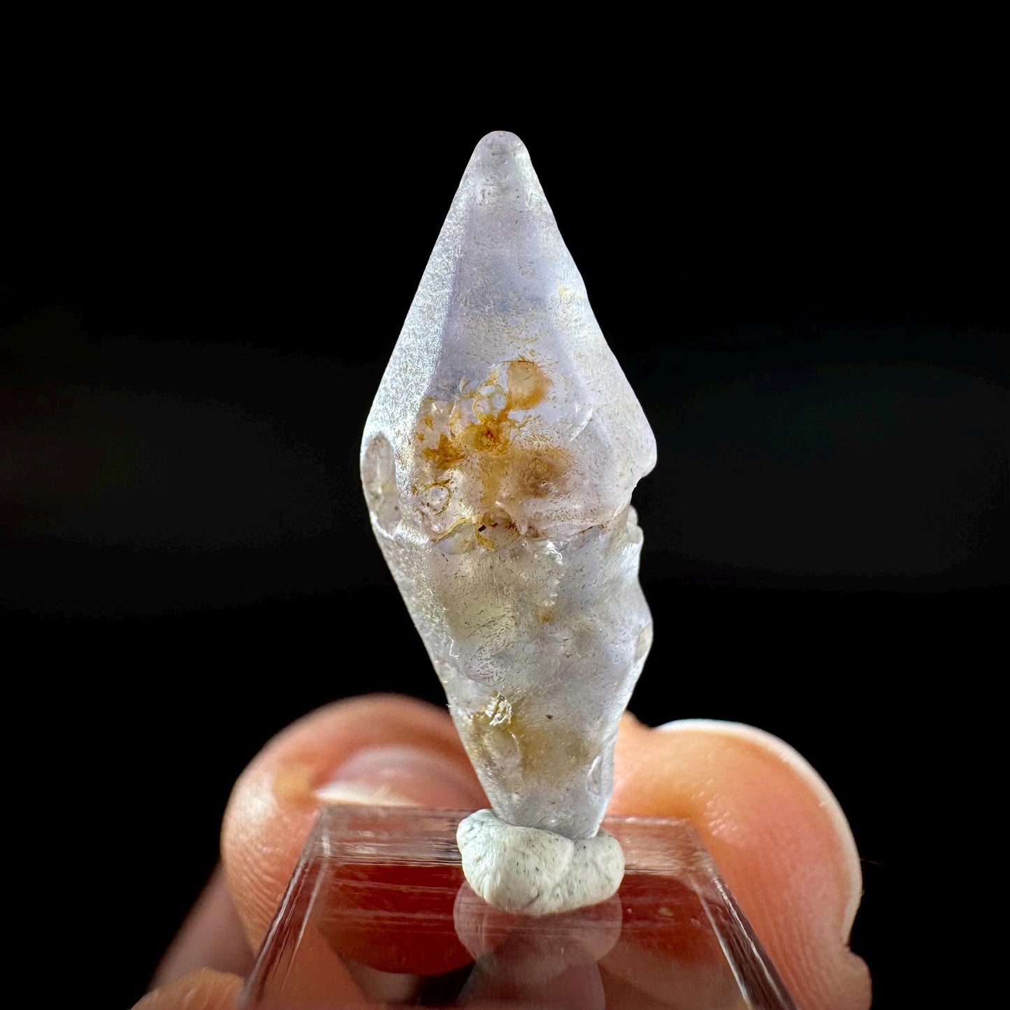 Ceylon Sapphire | natural lilac crystal, uncut raw sapphire, mineral specimen from Sri Lanka