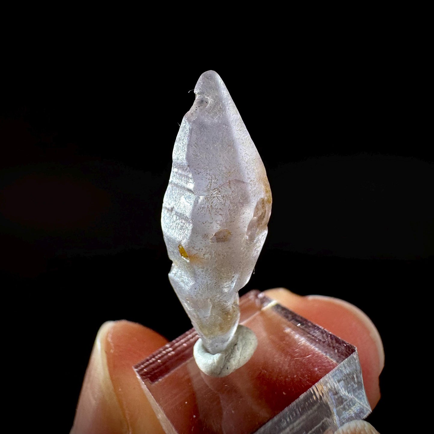 Ceylon Sapphire | natural lilac crystal, uncut raw sapphire, mineral specimen from Sri Lanka