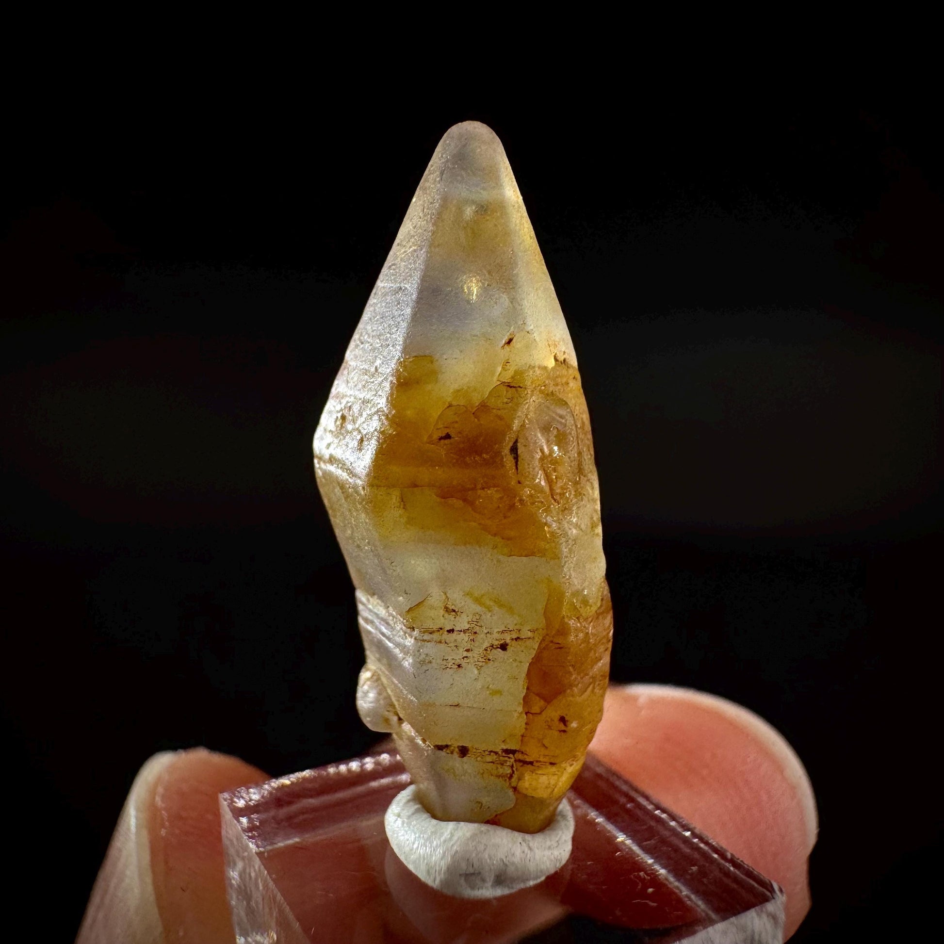 Ceylon Sapphire | natural yellow crystal, uncut raw sapphire, mineral specimen from Sri Lanka