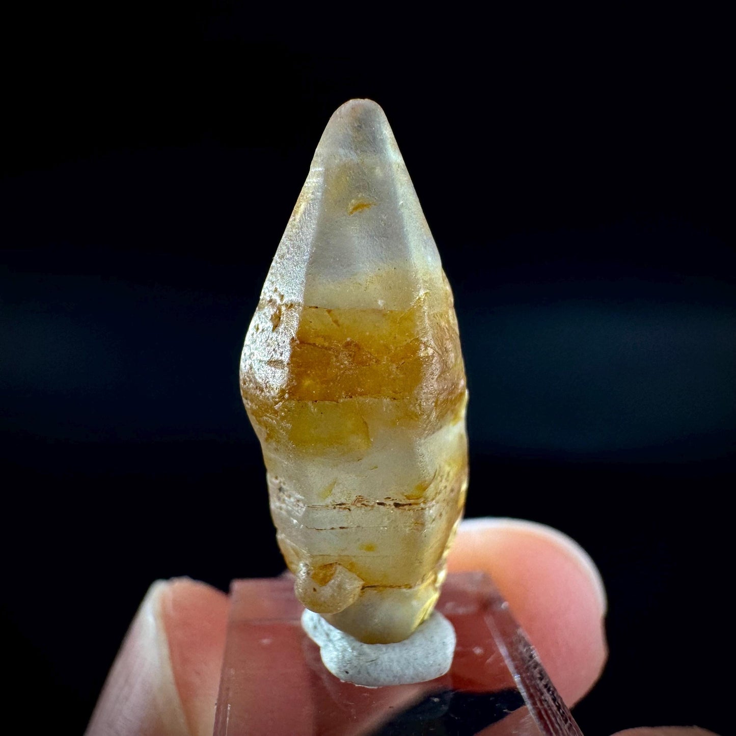Ceylon Sapphire | natural yellow crystal, uncut raw sapphire, mineral specimen from Sri Lanka