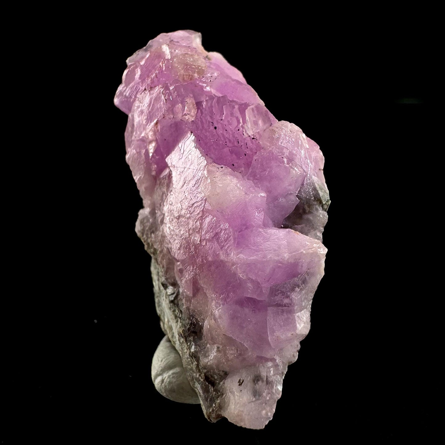 Gem Cobaltoan Calcite | translucent pink cobaltoan crystal cluster, mineral specimen