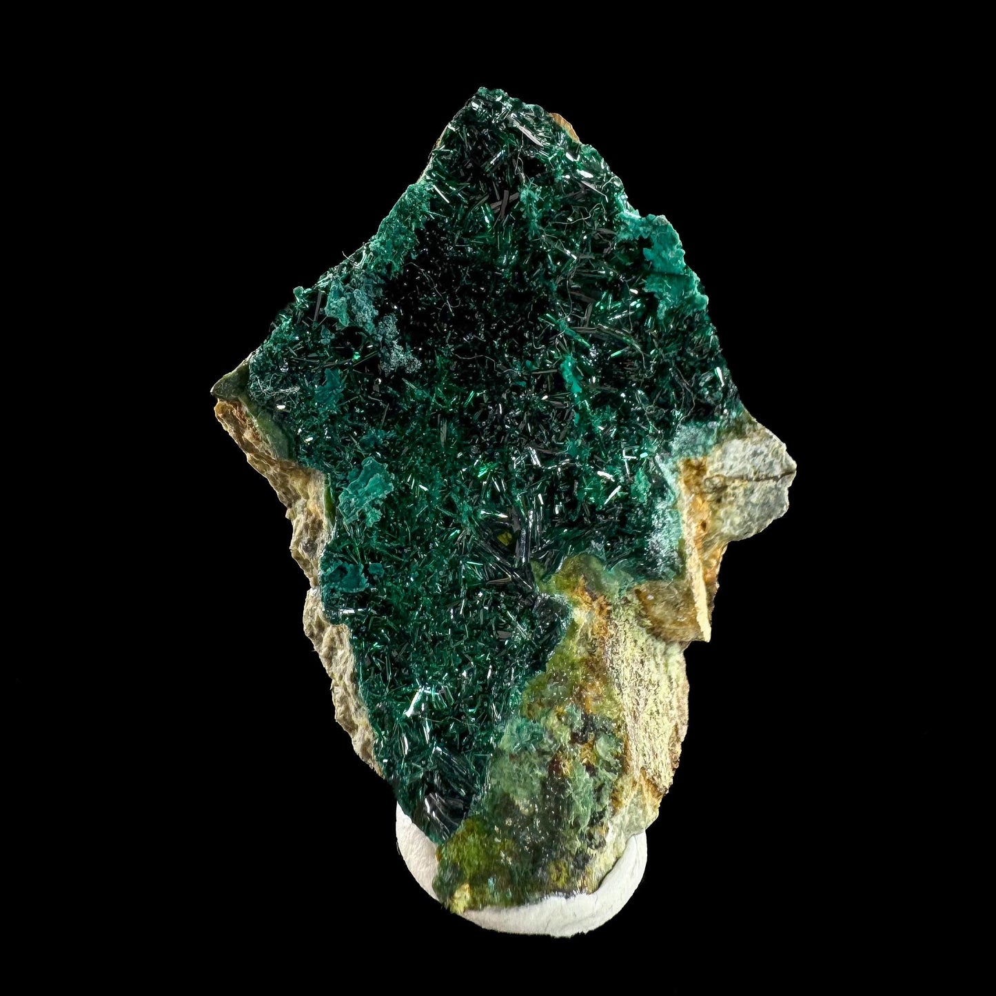 Atacamite | green crystals on matrix, rare mineral specimen from Chile