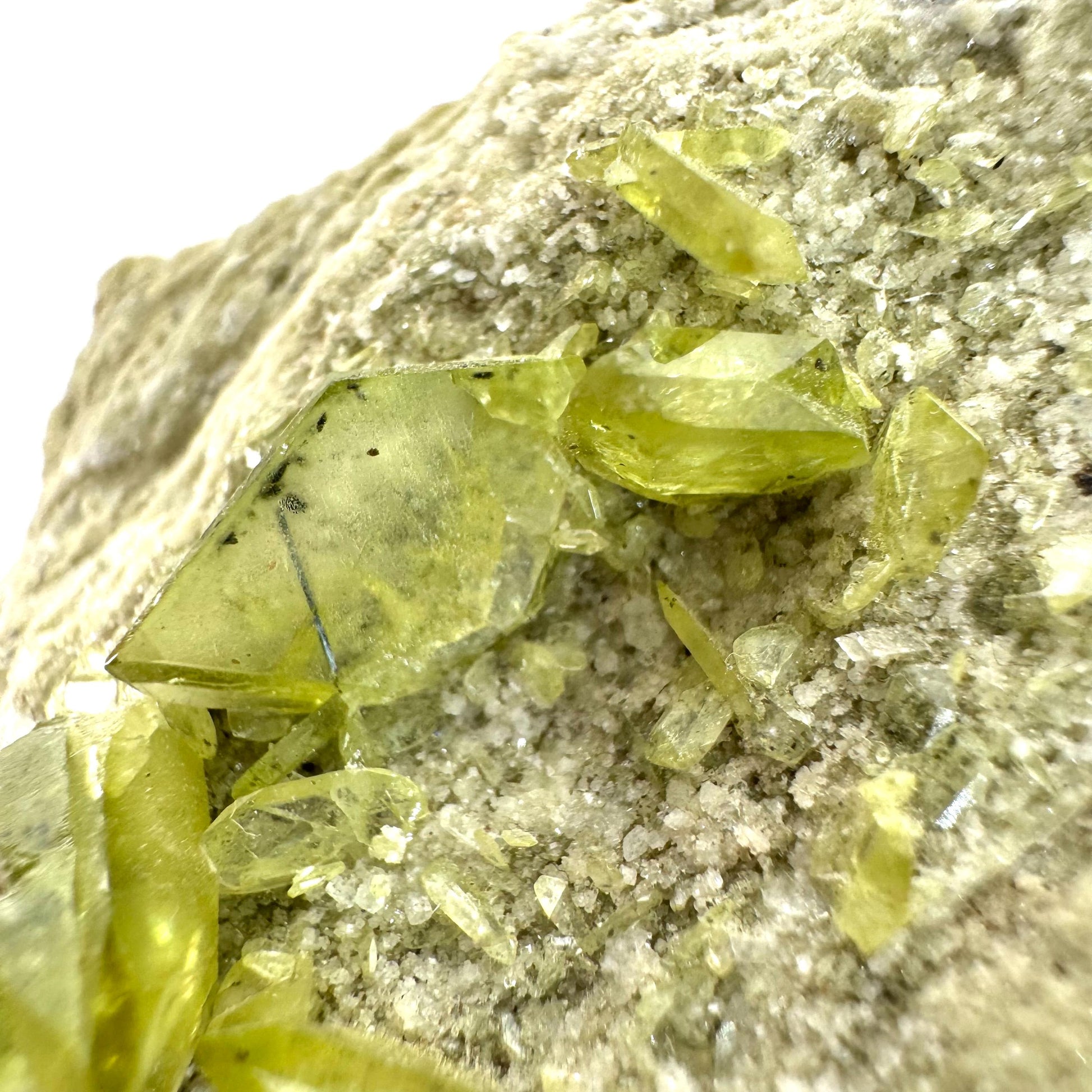 Titanite on Matrix | green sphene crystal, mineral specimen from Pakistan