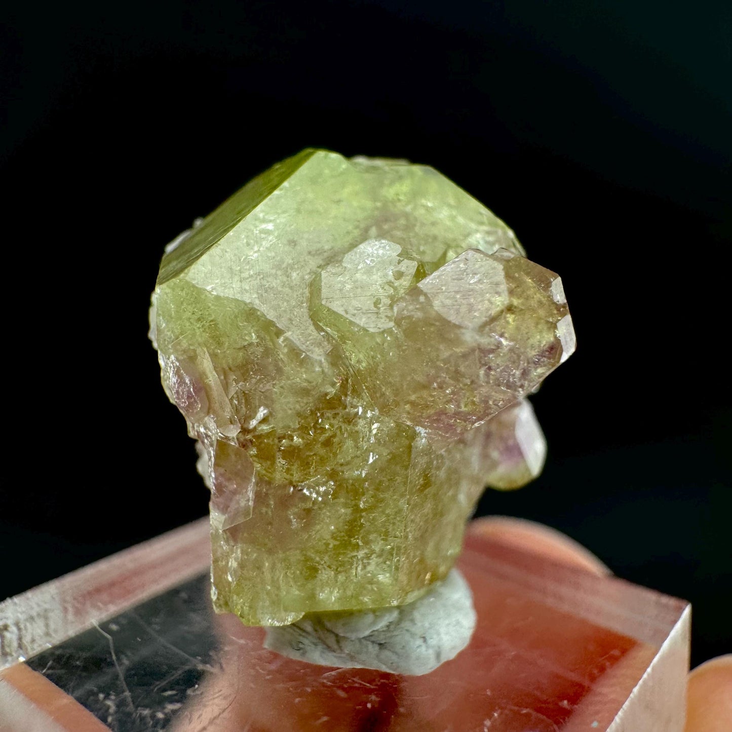 Vesuvianite (Canada) | green & purple crystal, rare mineral specimen