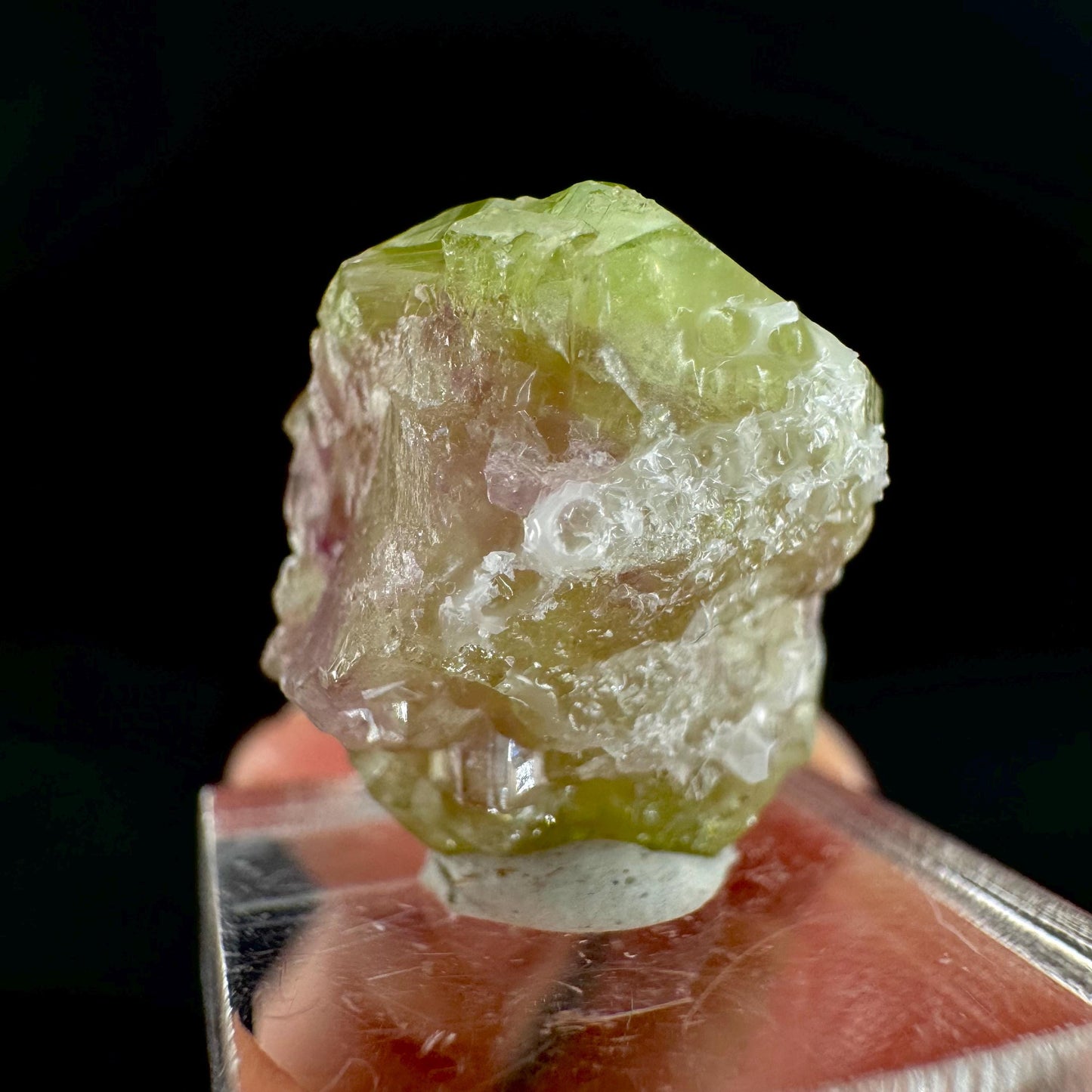 Vesuvianite (Canada) | green & purple crystal, rare mineral specimen
