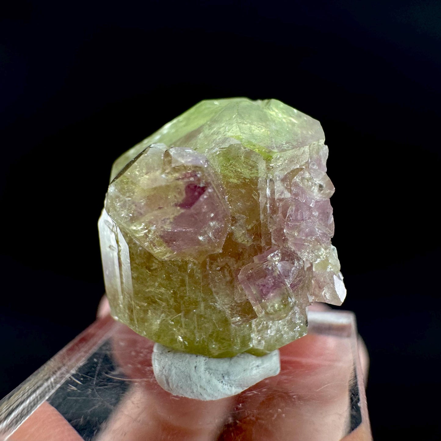 Vesuvianite (Canada) | green & purple crystal, rare mineral specimen