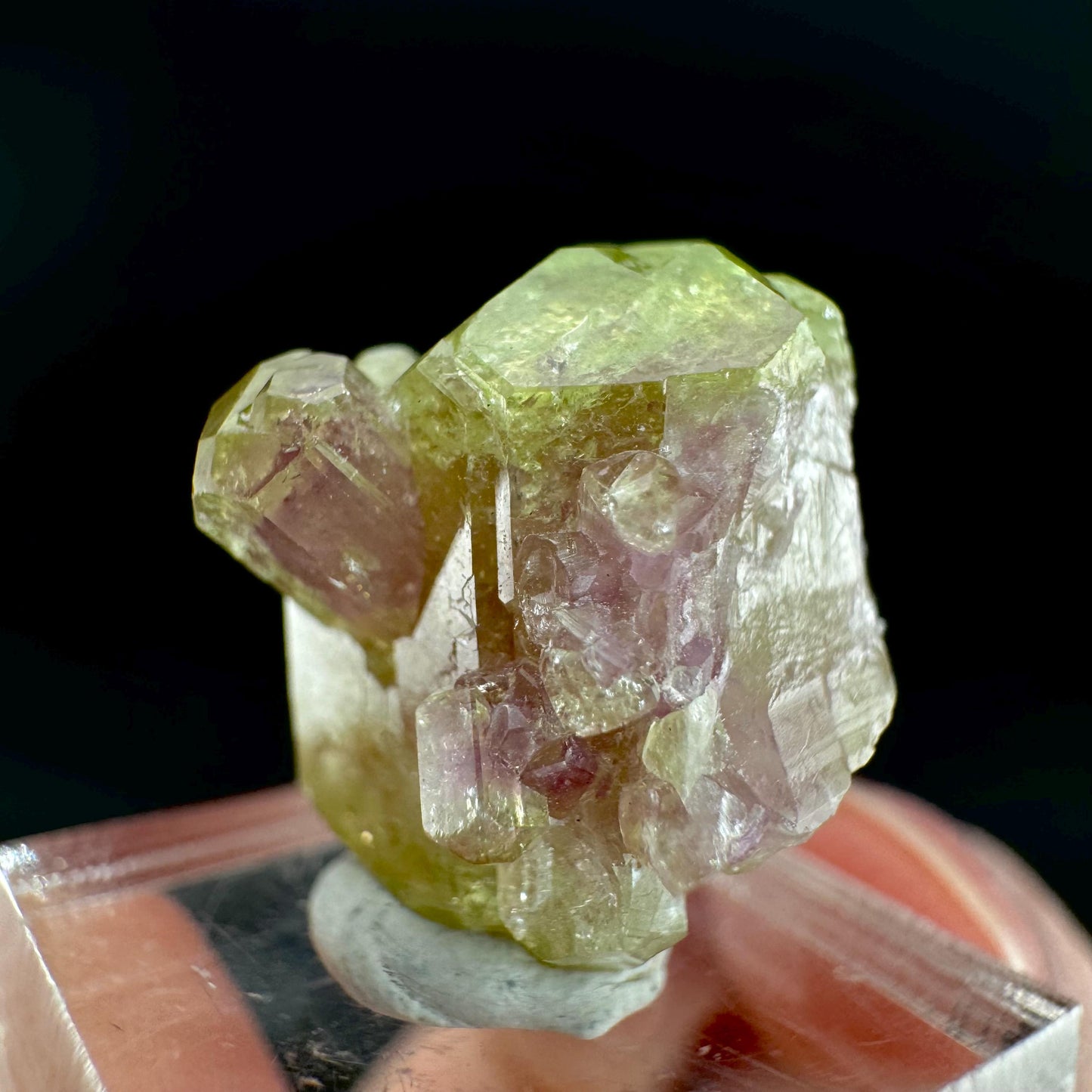 Vesuvianite (Canada) | green & purple crystal, rare mineral specimen