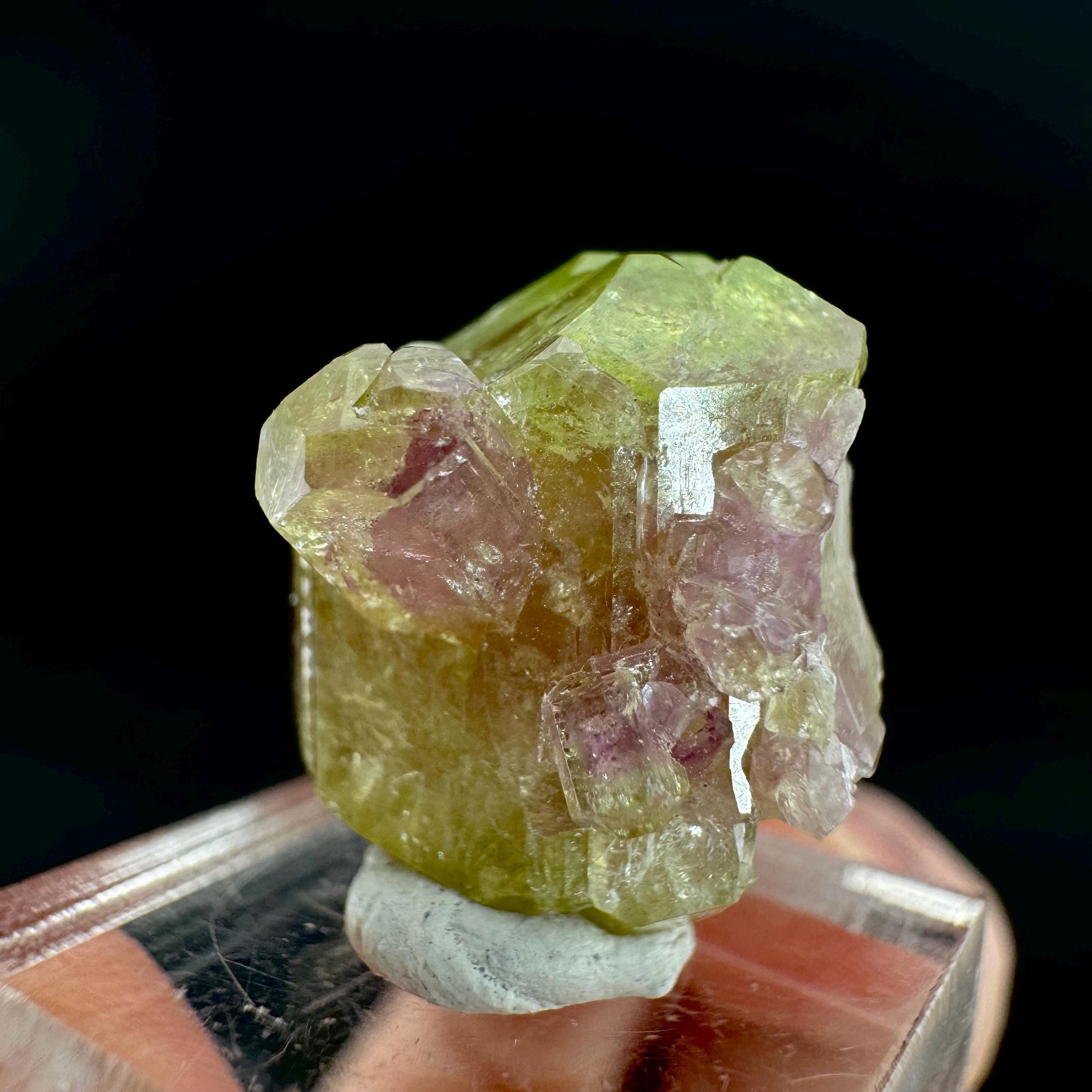 Vesuvianite (Canada) | green & purple crystal, rare mineral specimen