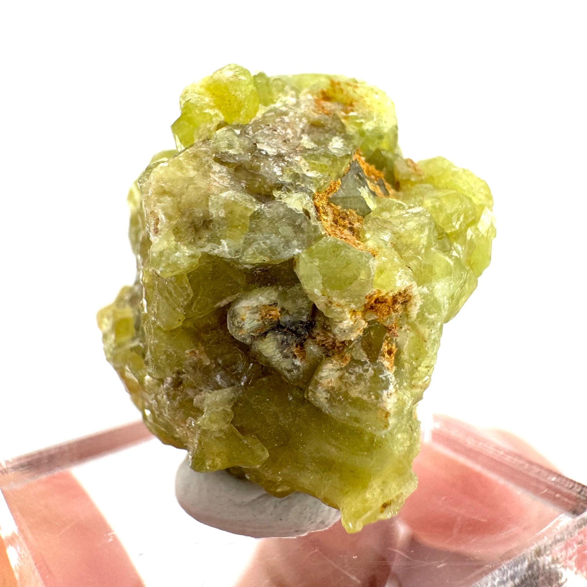 Andradite-Grossular Garnet | natural green crystal, raw mineral specimen from Mali