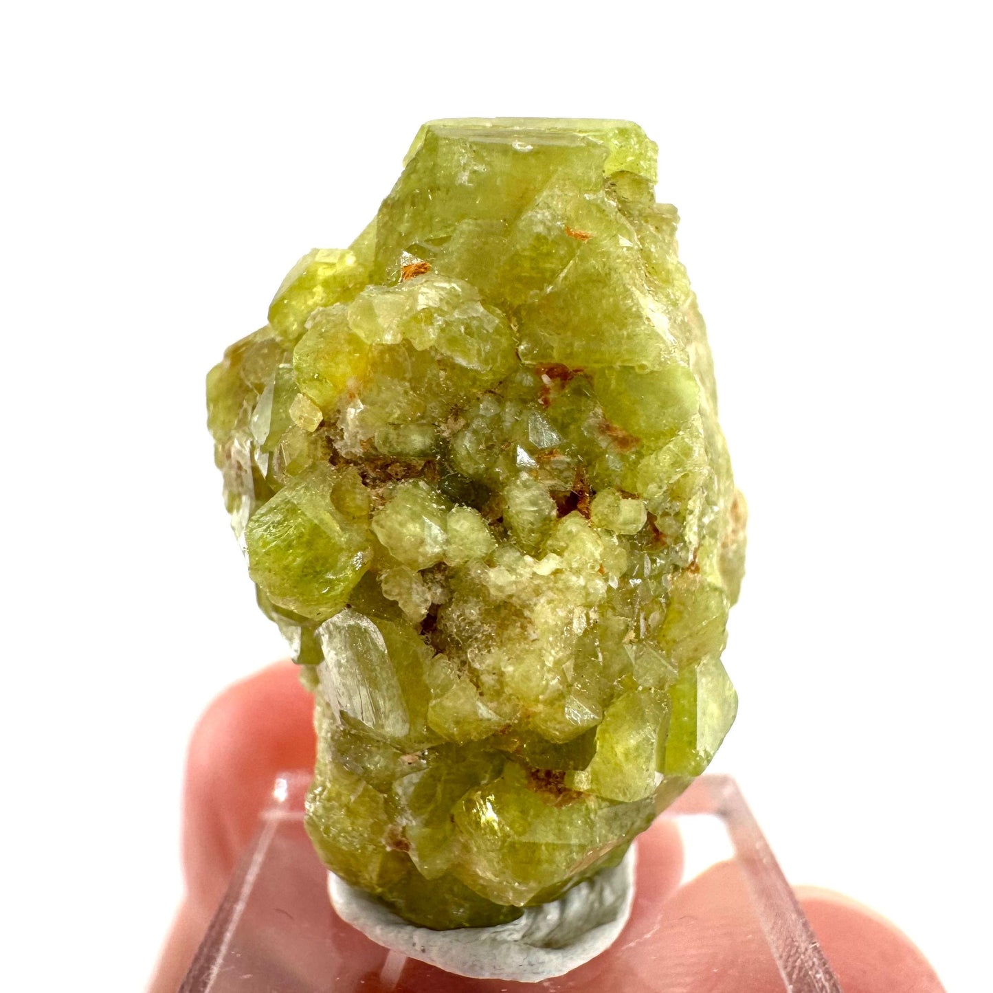 Andradite-Grossular Garnet | natural green crystal, raw mineral specimen from Mali