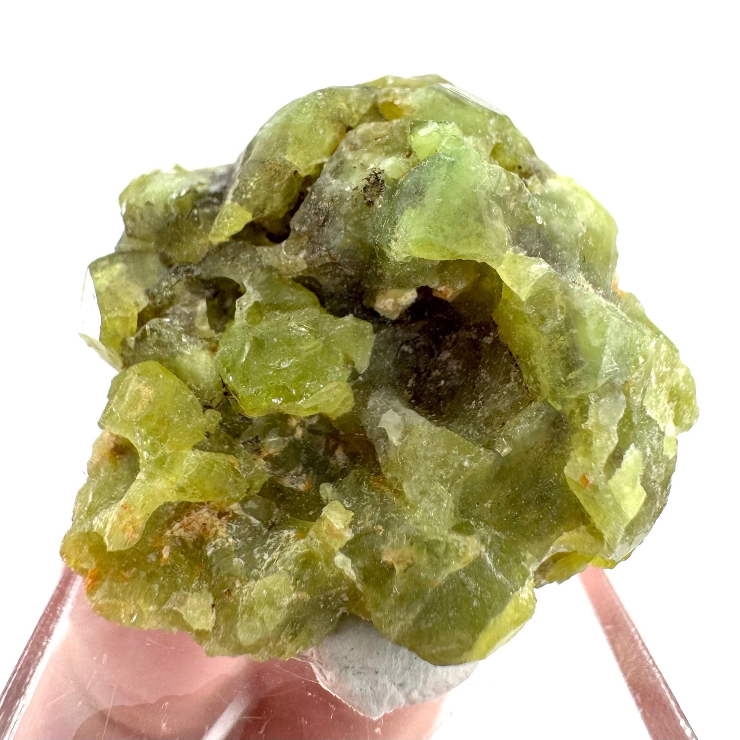 Andradite-Grossular Garnet | natural green crystal, raw mineral specimen from Mali