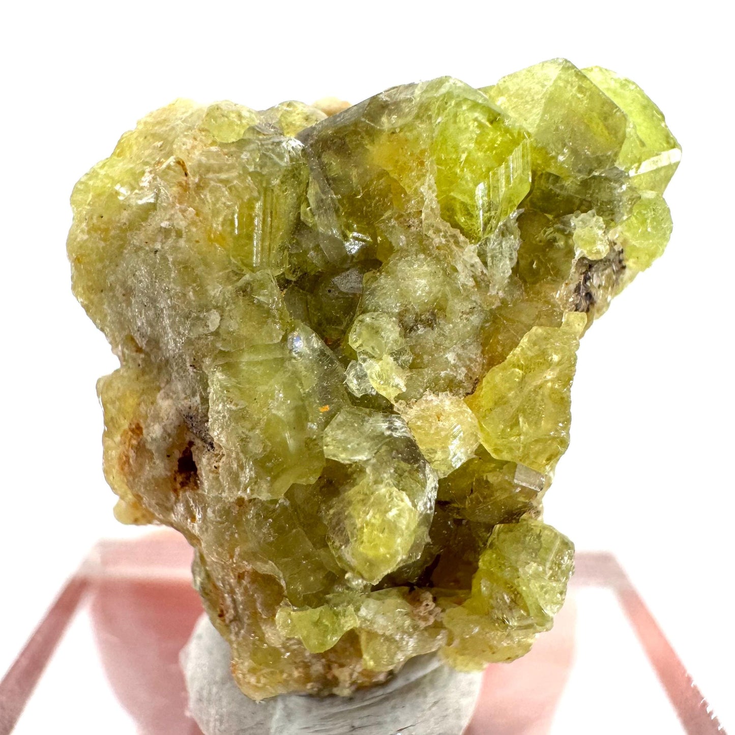 Andradite-Grossular Garnet | natural green crystal, raw mineral specimen from Mali