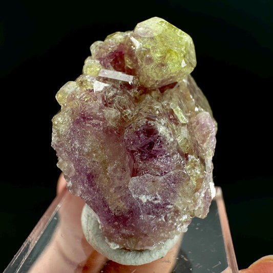 Vesuvianite (Canada) | green & purple crystal, rare mineral specimen