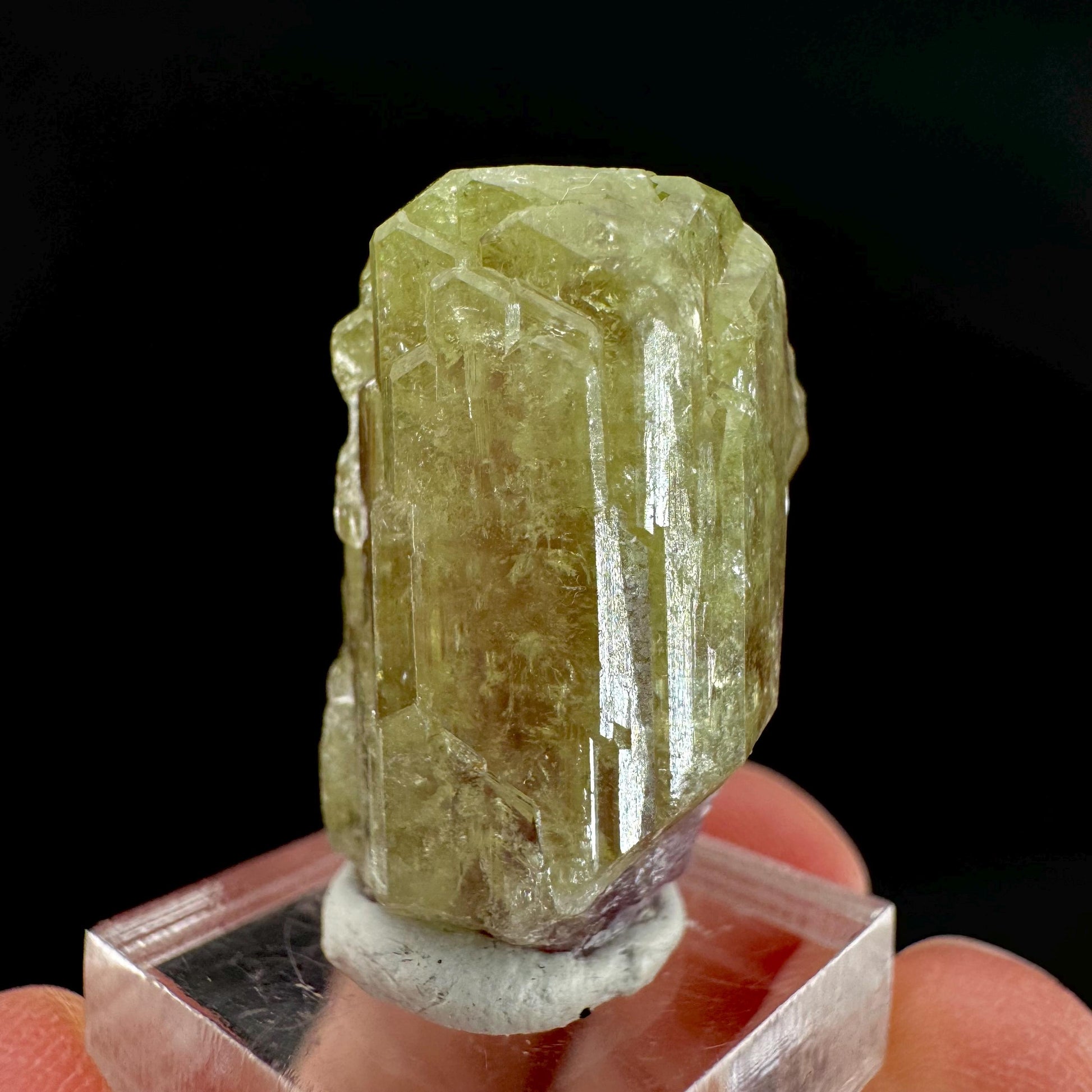 Vesuvianite (Canada) | green & purple crystal, rare mineral specimen