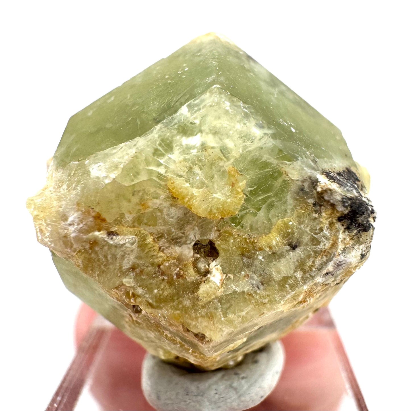 Andradite-Grossular Garnet | natural green crystal, raw mineral specimen from Mali