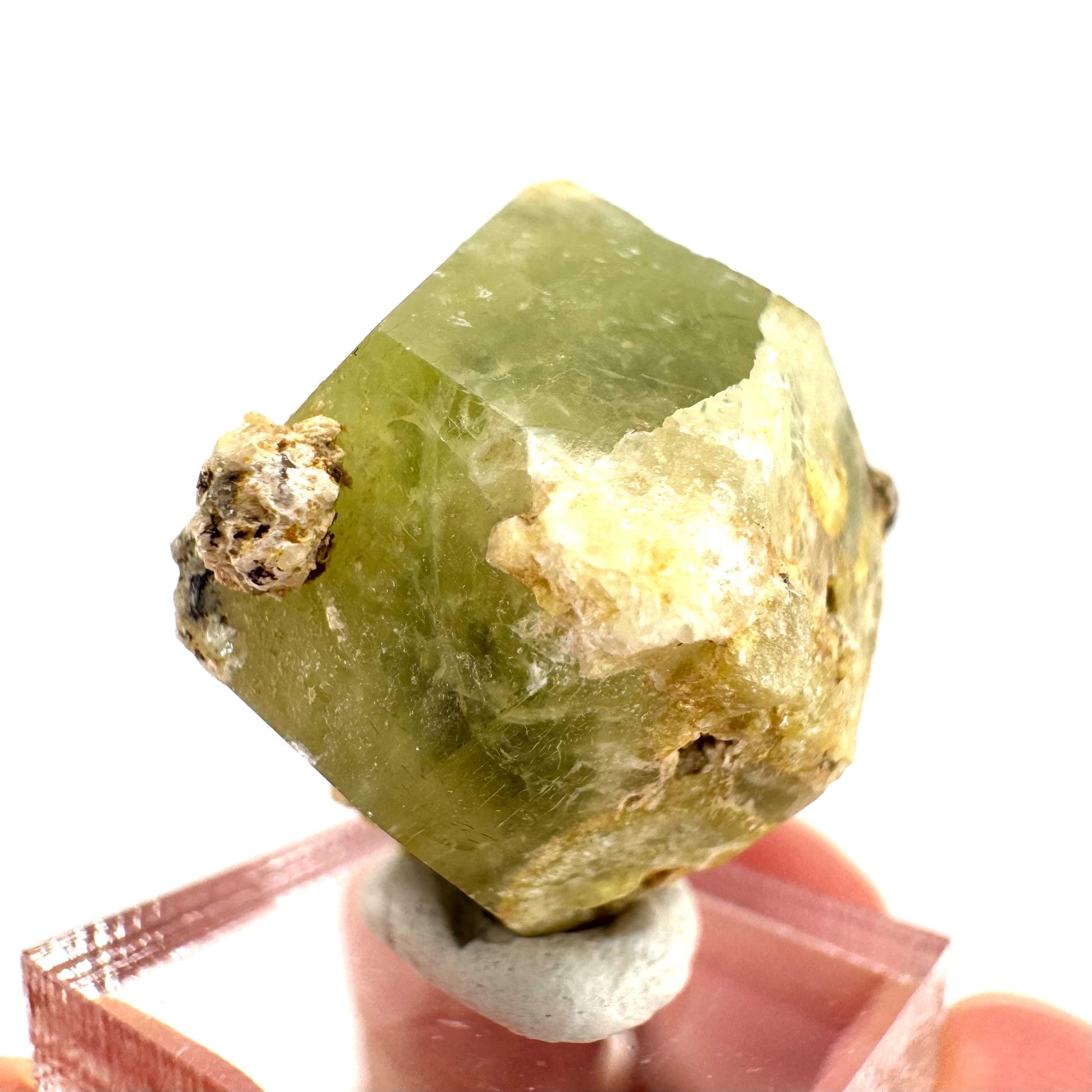 Andradite-Grossular Garnet | natural green crystal, raw mineral specimen from Mali