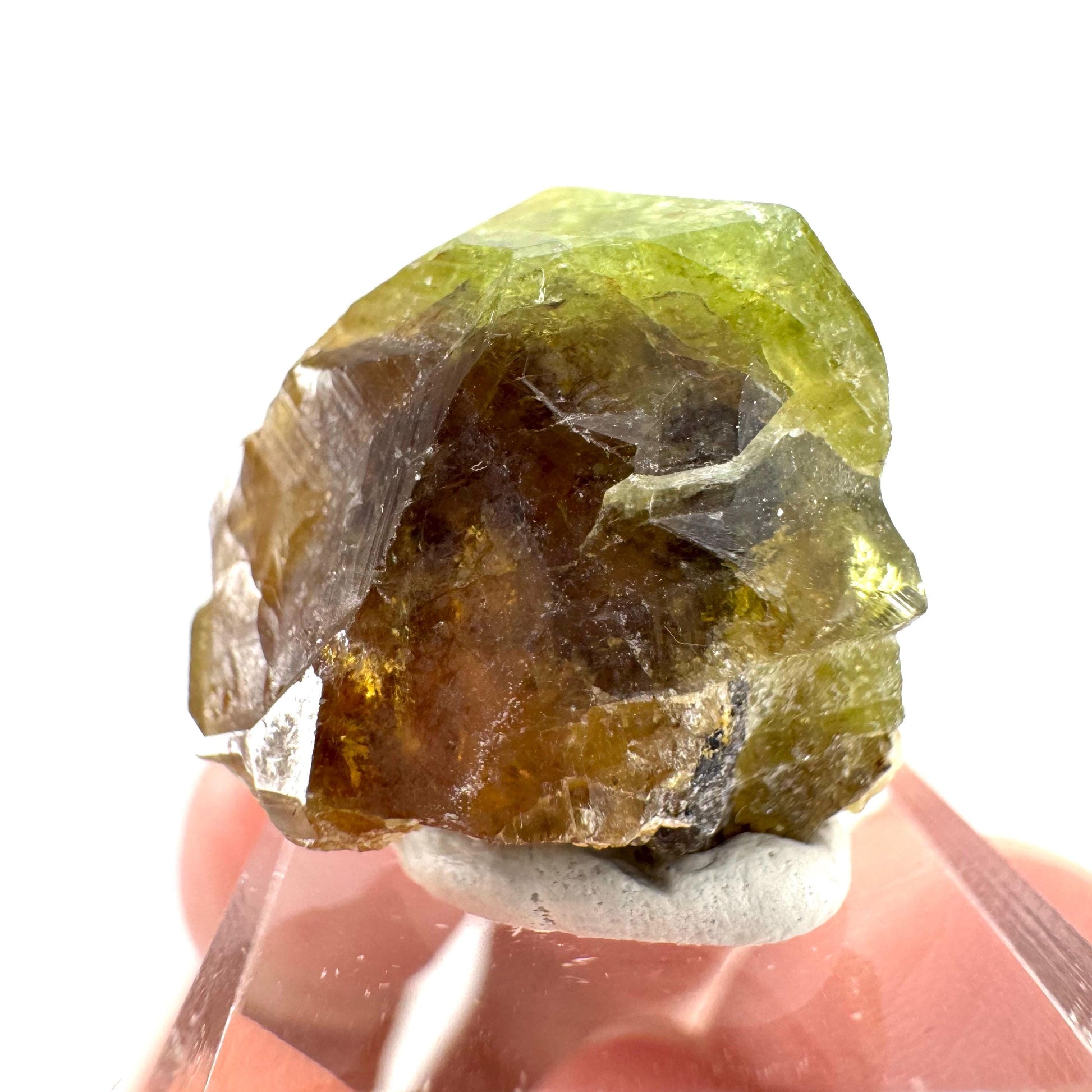 Andradite-Grossular Garnet | natural green crystal, raw mineral specimen from Mali
