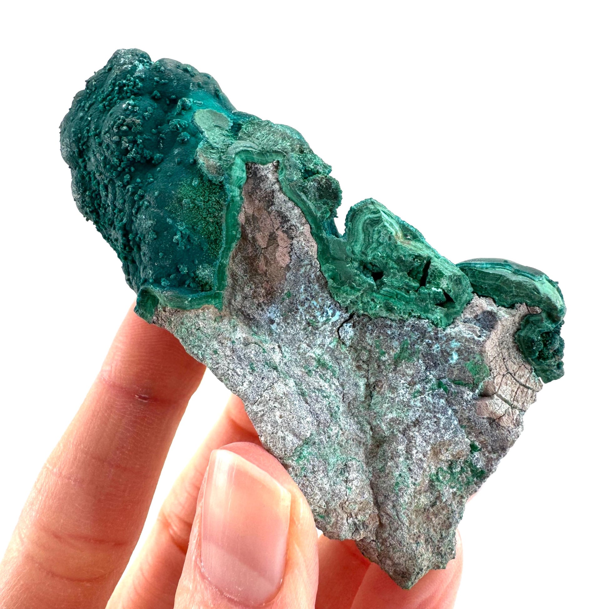 Malachite & Chrysocolla | raw green-blue crystal cluster, mineral specimen