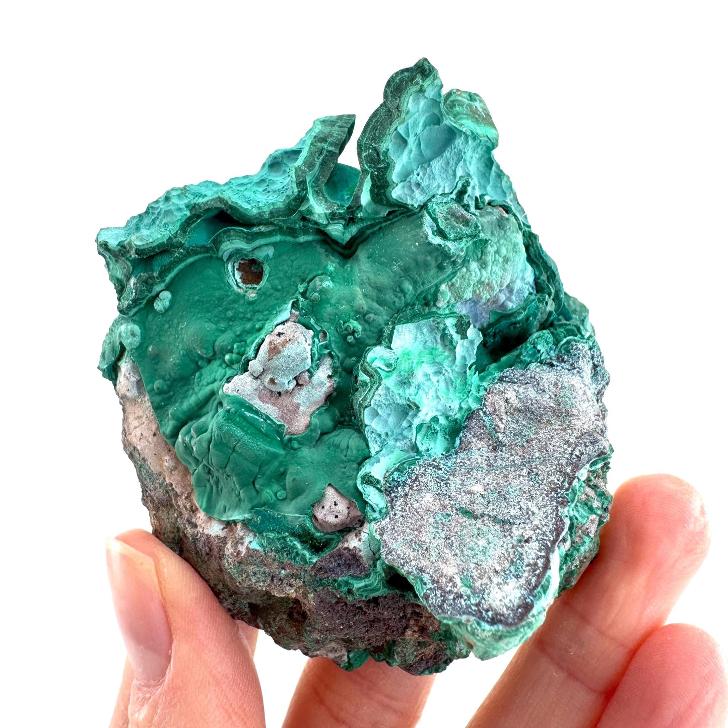 Malachite & Chrysocolla | raw green-blue crystal cluster, mineral specimen