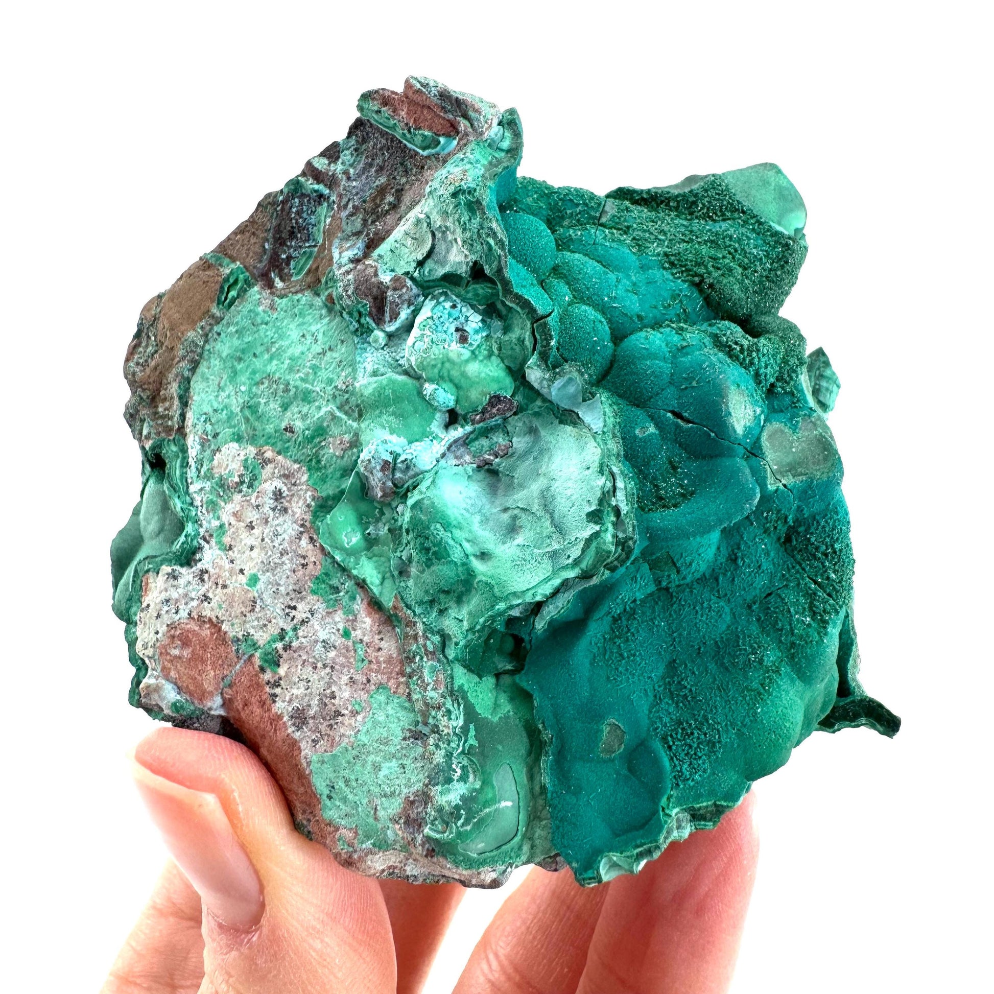 Malachite & Chrysocolla | raw green-blue crystal cluster, mineral specimen