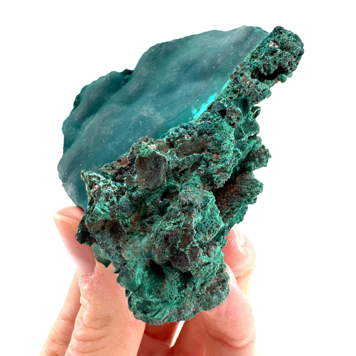 Malachite & Chrysocolla | raw green-blue crystal cluster, mineral specimen