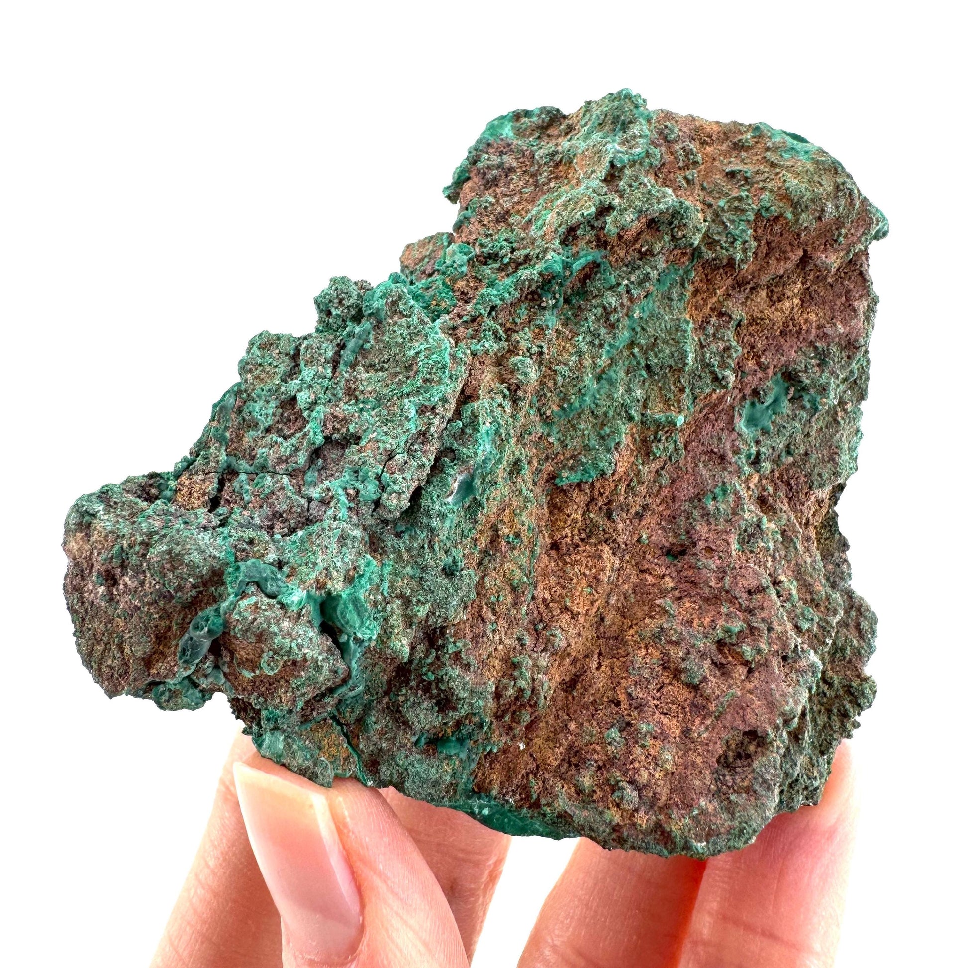 Malachite & Chrysocolla | raw green-blue crystal cluster, mineral specimen