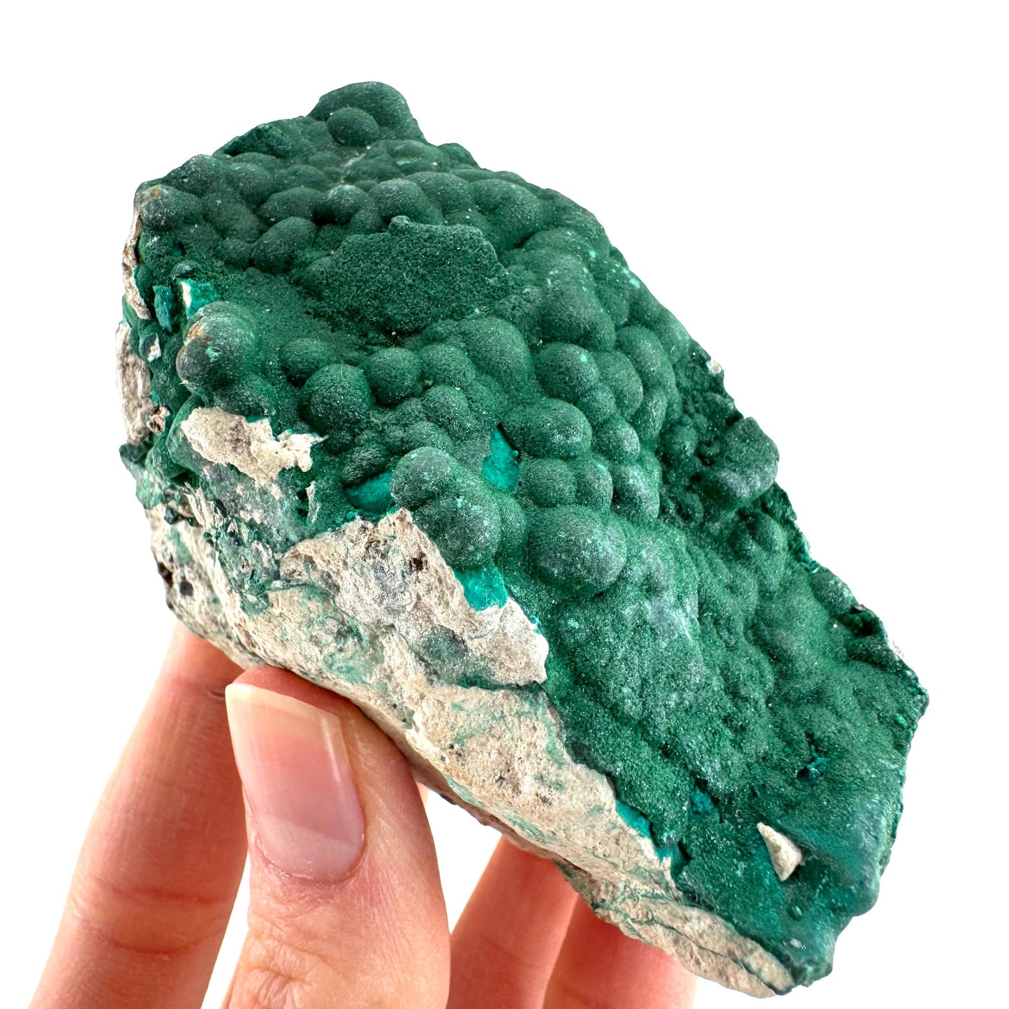 Botryoidal Malachite | raw green crystal, mineral specimen