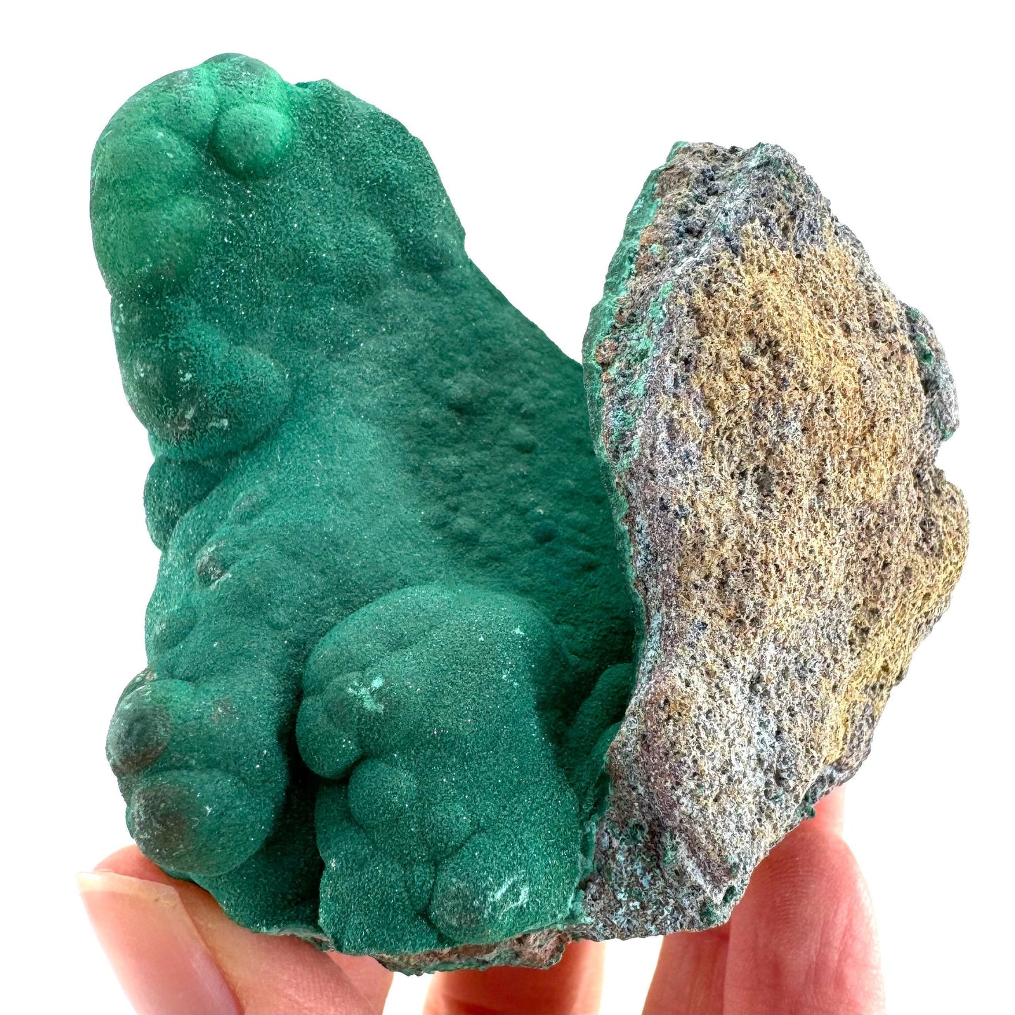 Botryoidal Malachite | raw green crystal, mineral specimen