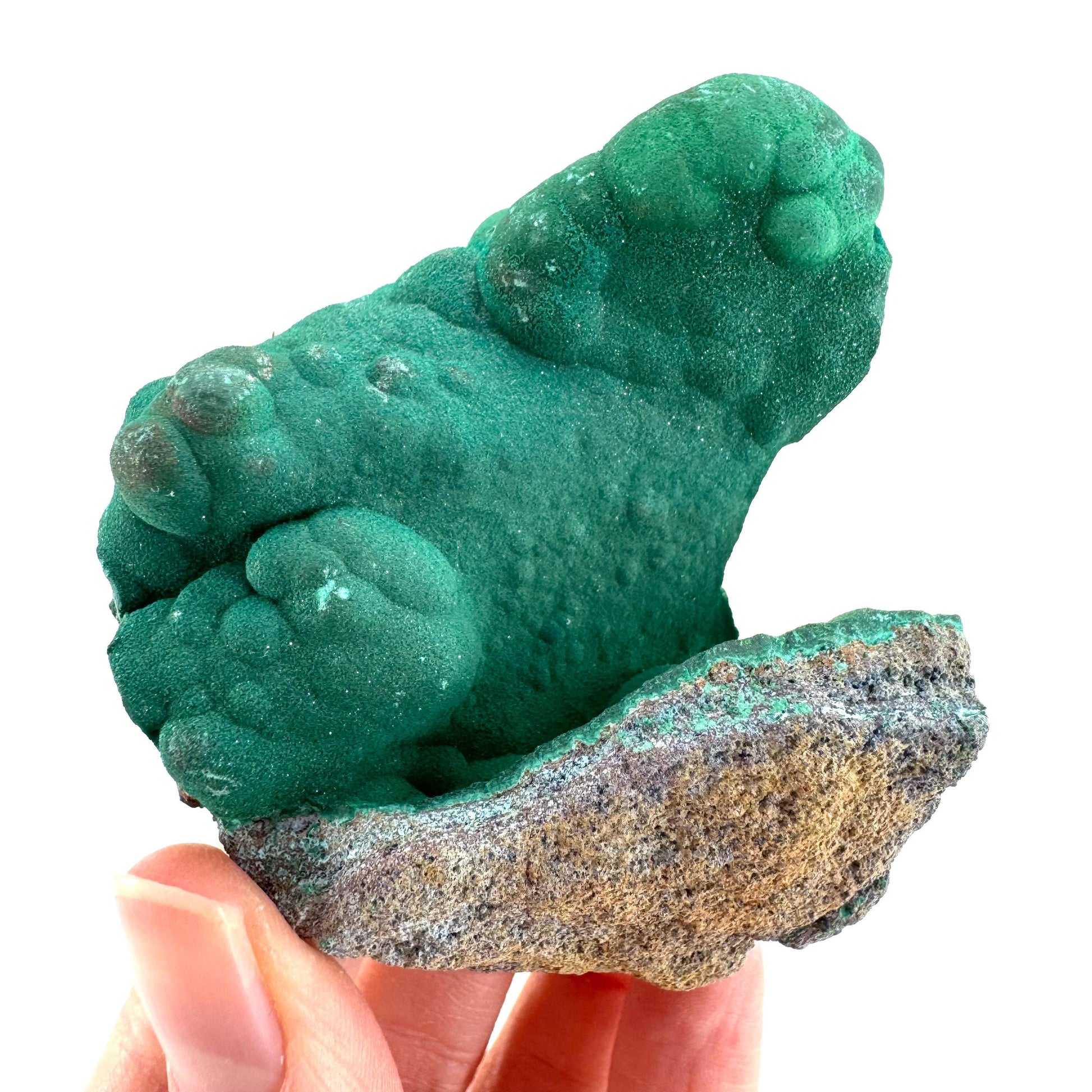 Botryoidal Malachite | raw green crystal, mineral specimen