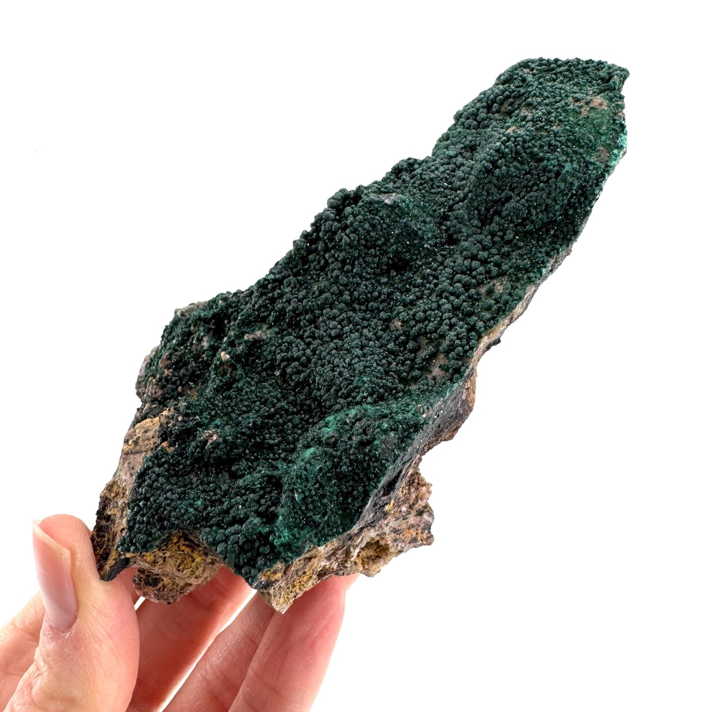 Botryoidal Malachite | raw green crystal, mineral specimen