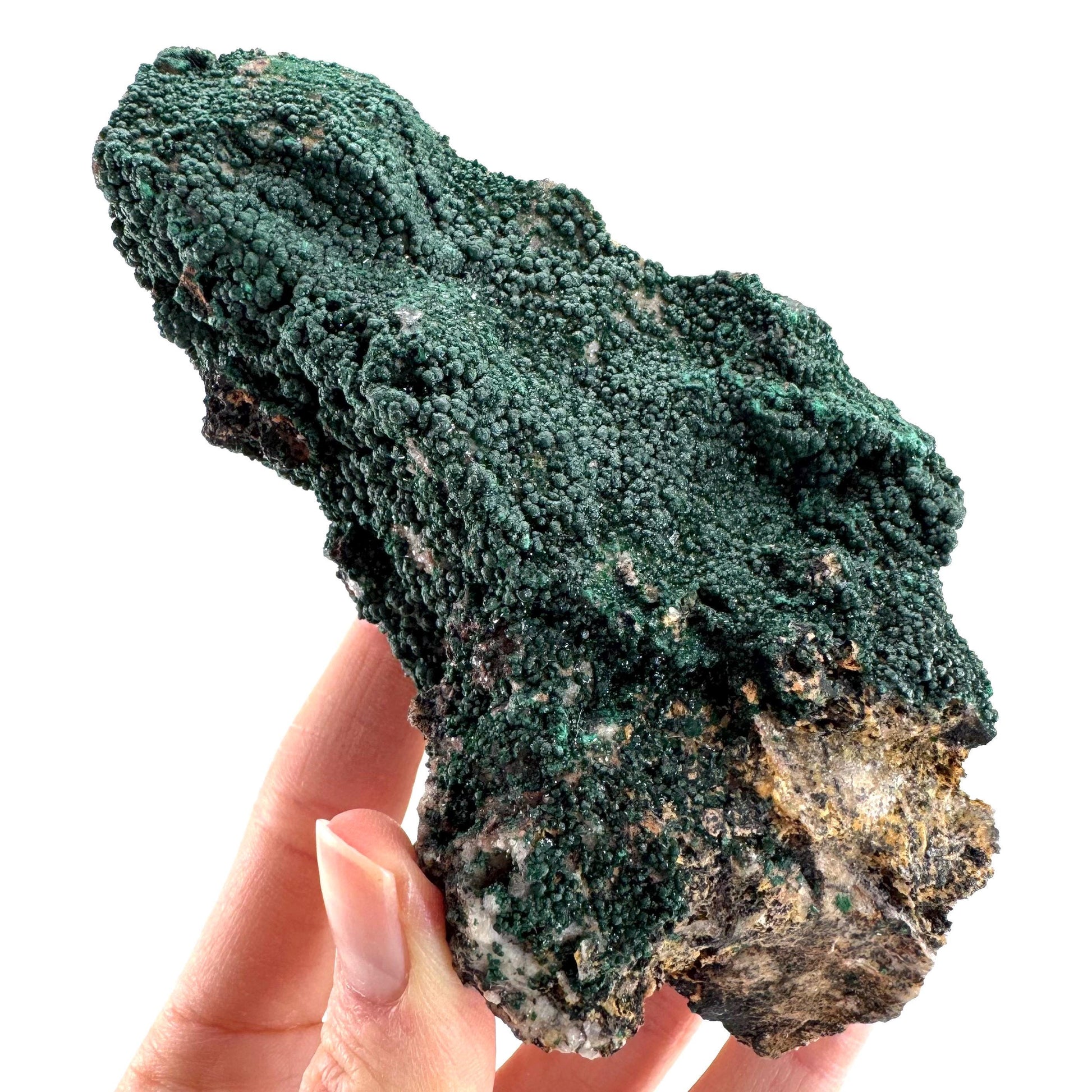 Botryoidal Malachite | raw green crystal, mineral specimen
