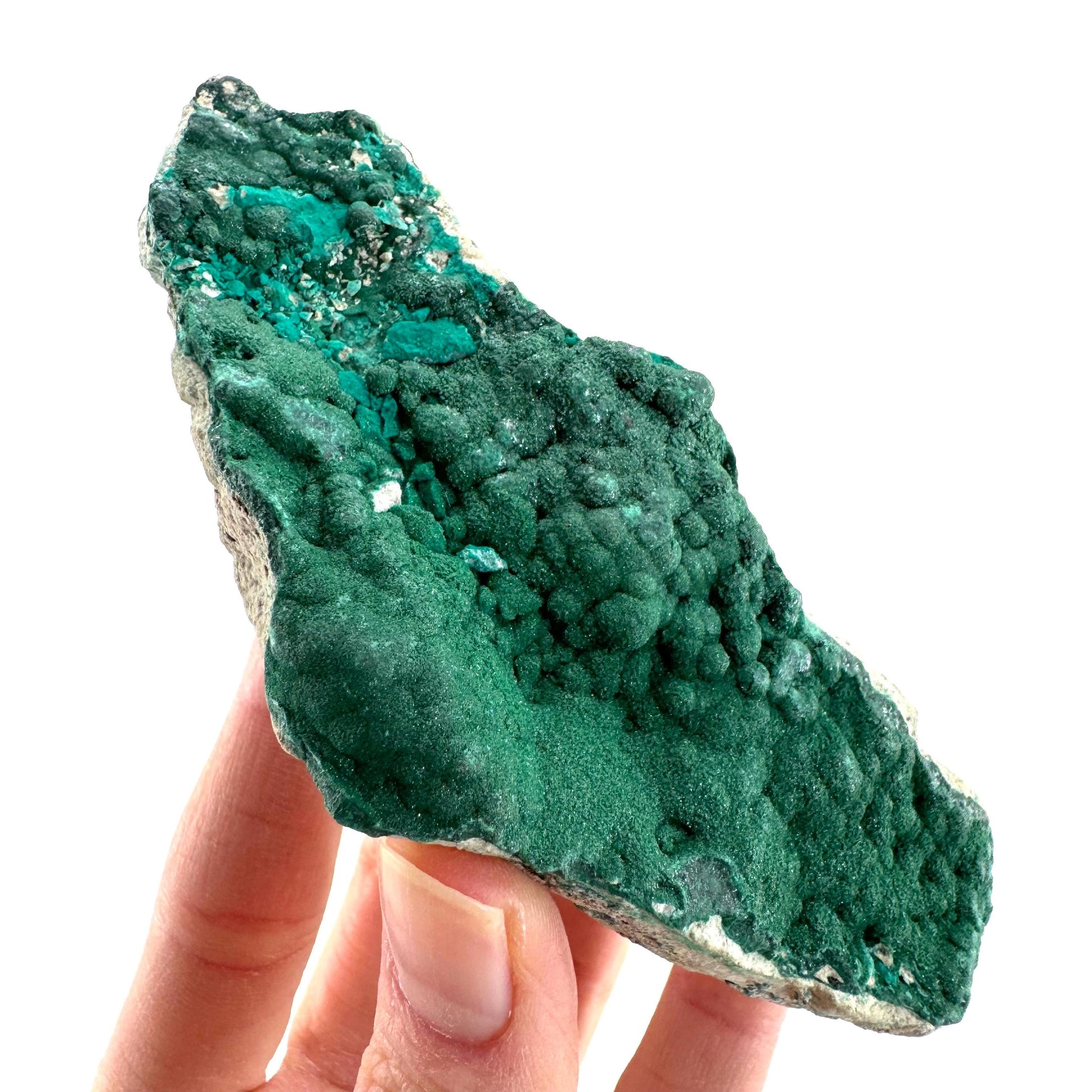 Botryoidal Malachite | raw green crystal, mineral specimen