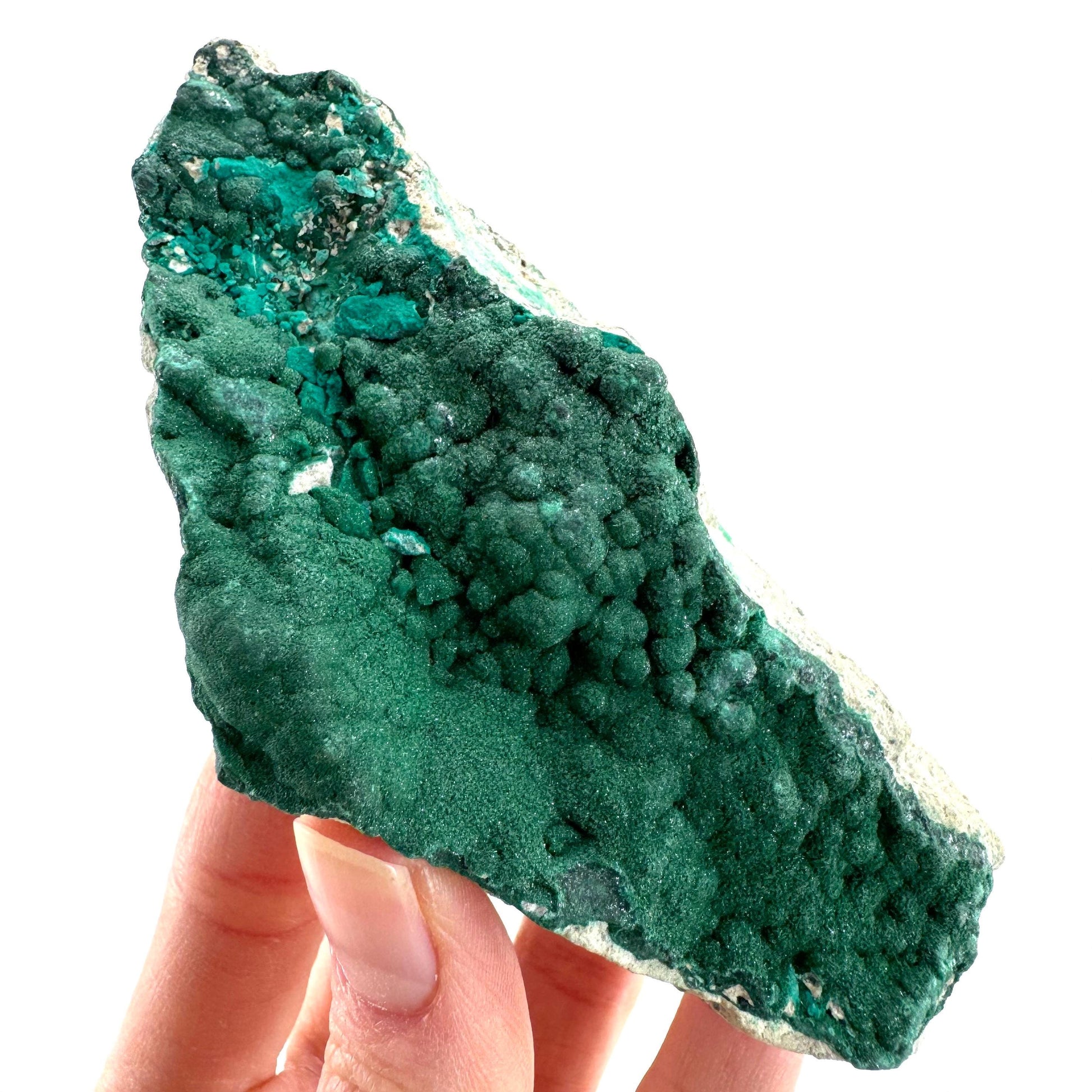 Botryoidal Malachite | raw green crystal, mineral specimen