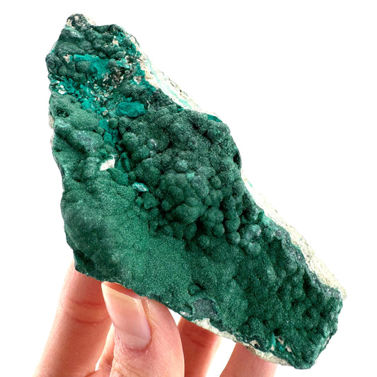 Botryoidal Malachite | raw green crystal, mineral specimen