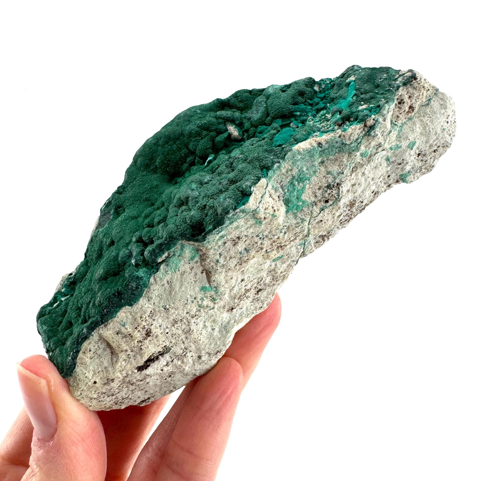 Botryoidal Malachite | raw green crystal, mineral specimen