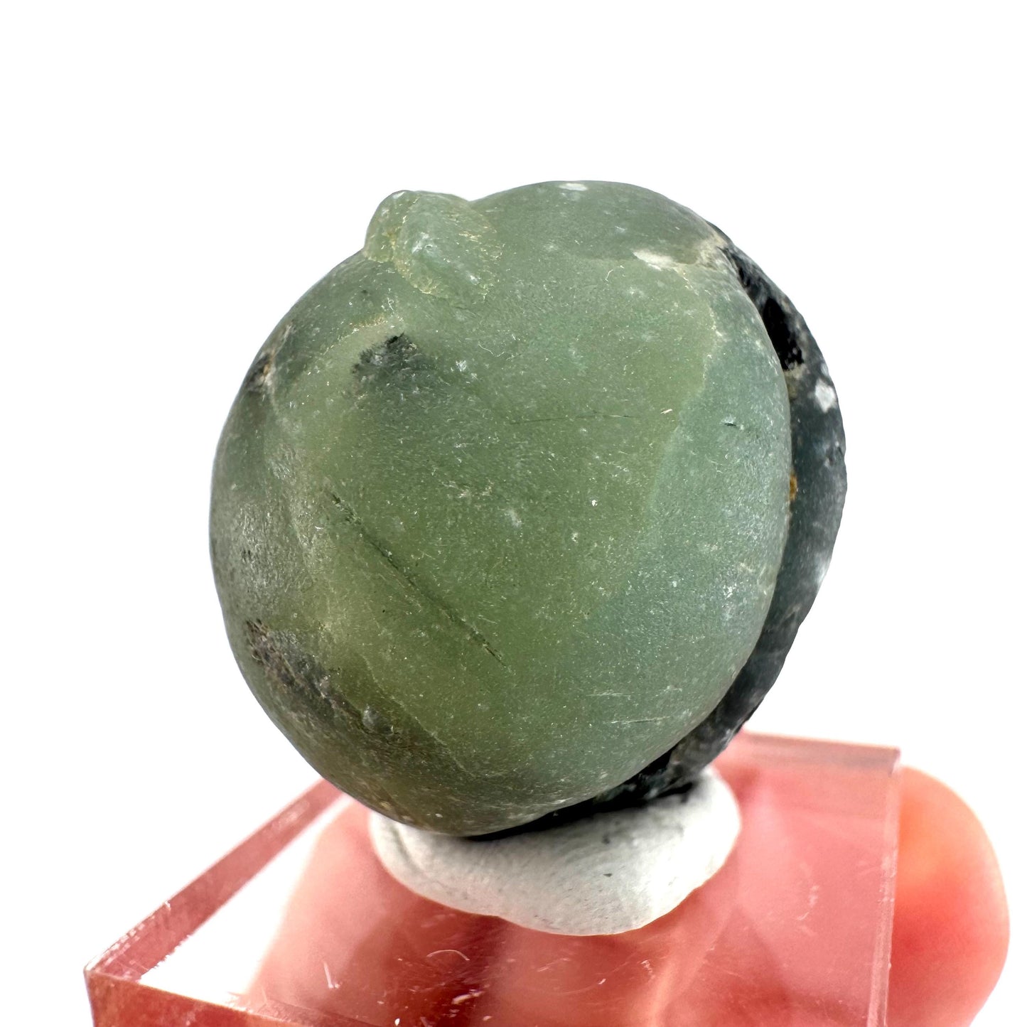 Prehnite with Epidote | Botryoidal green crystal, mineral specimen from Mali
