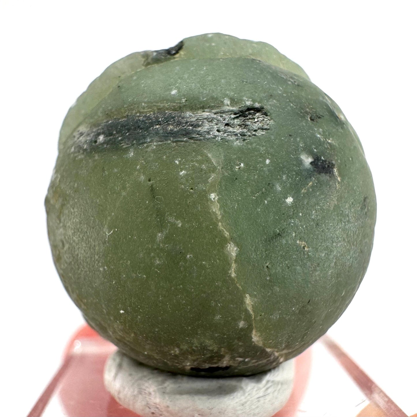 Prehnite with Epidote | Botryoidal green crystal, mineral specimen from Mali